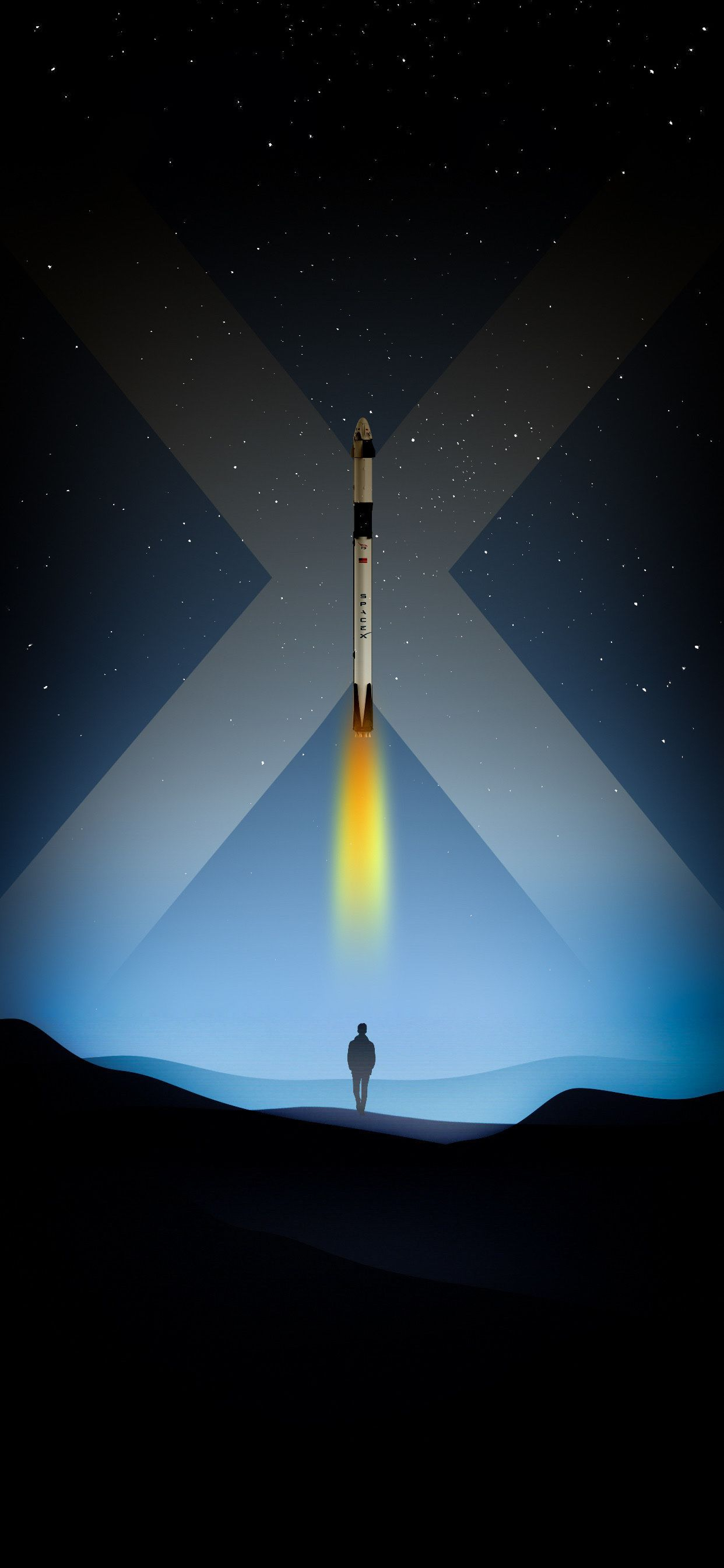1242x2688 SpaceX Nasa Celebrative Launch
