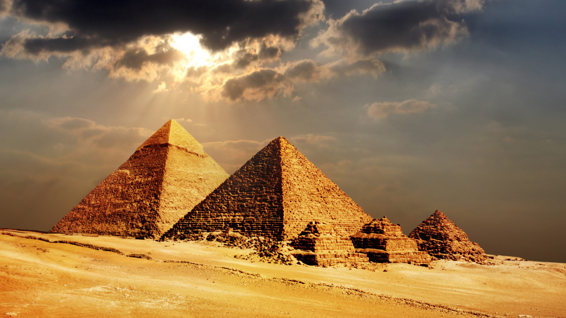 1920x1080 Secrets of the Pyramids in Giza Cairo Egypt Africa Wallpaper