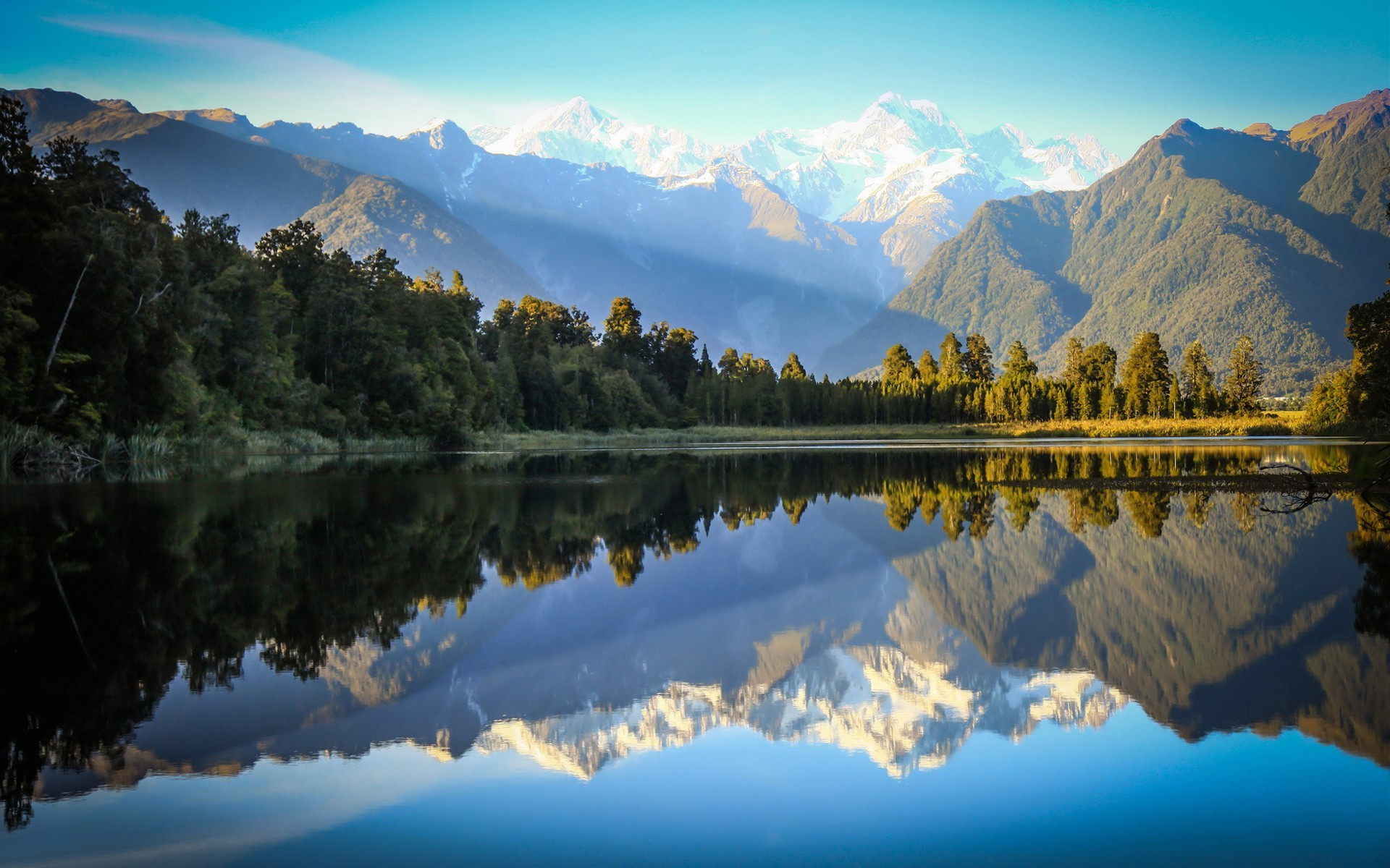 1920x1200 Wallpaper : px, forest, landscape, mountains, nature, New Zealand, photography, reflections, river, trees goodfon 998900 HD Wallpapers