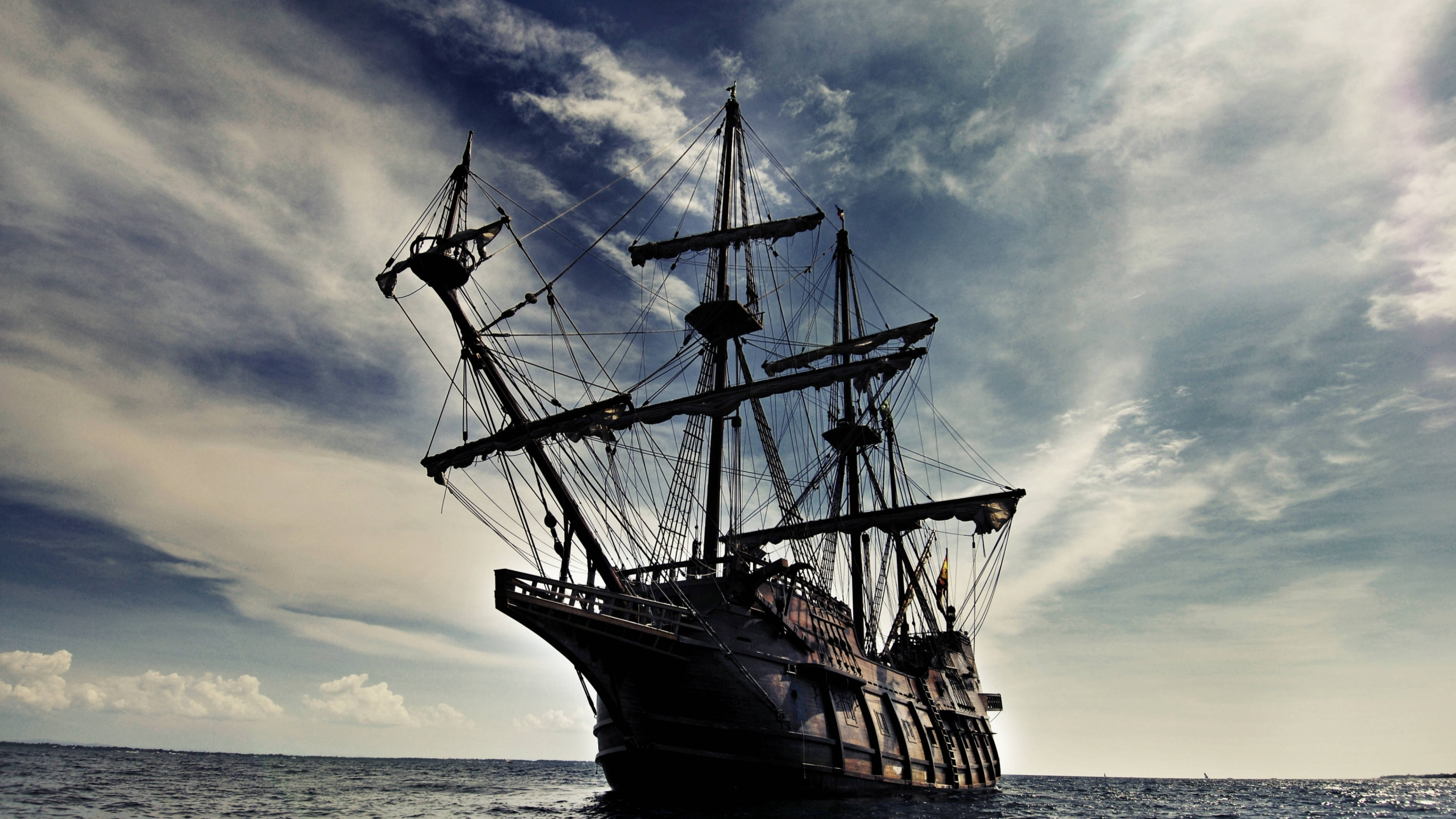 3840x2160 Download Pirates Of The Caribbean Ghost Ship Wallpaper