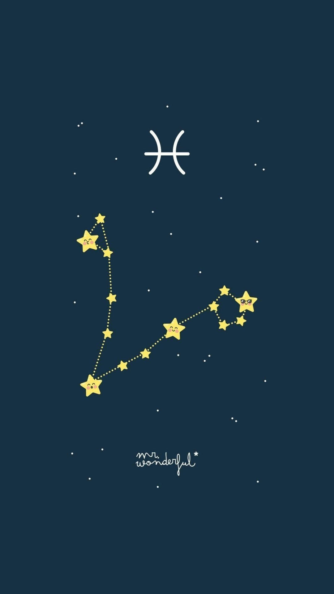 1080x1920 Download Pisces Cartoon Star Constellation Wallpaper