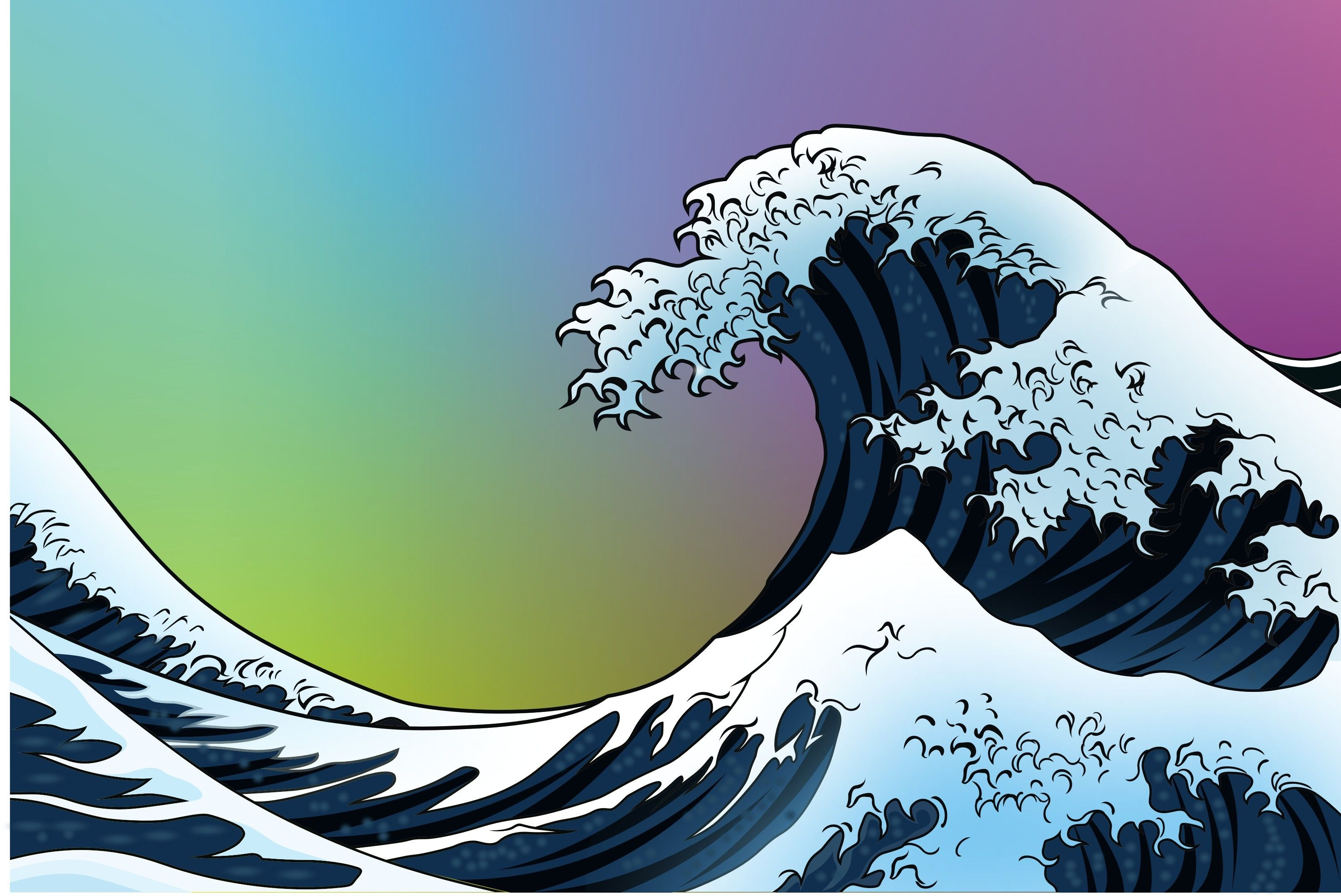 3204x2142 Wave Art Wallpapers Top Free Wave Art Backgrounds