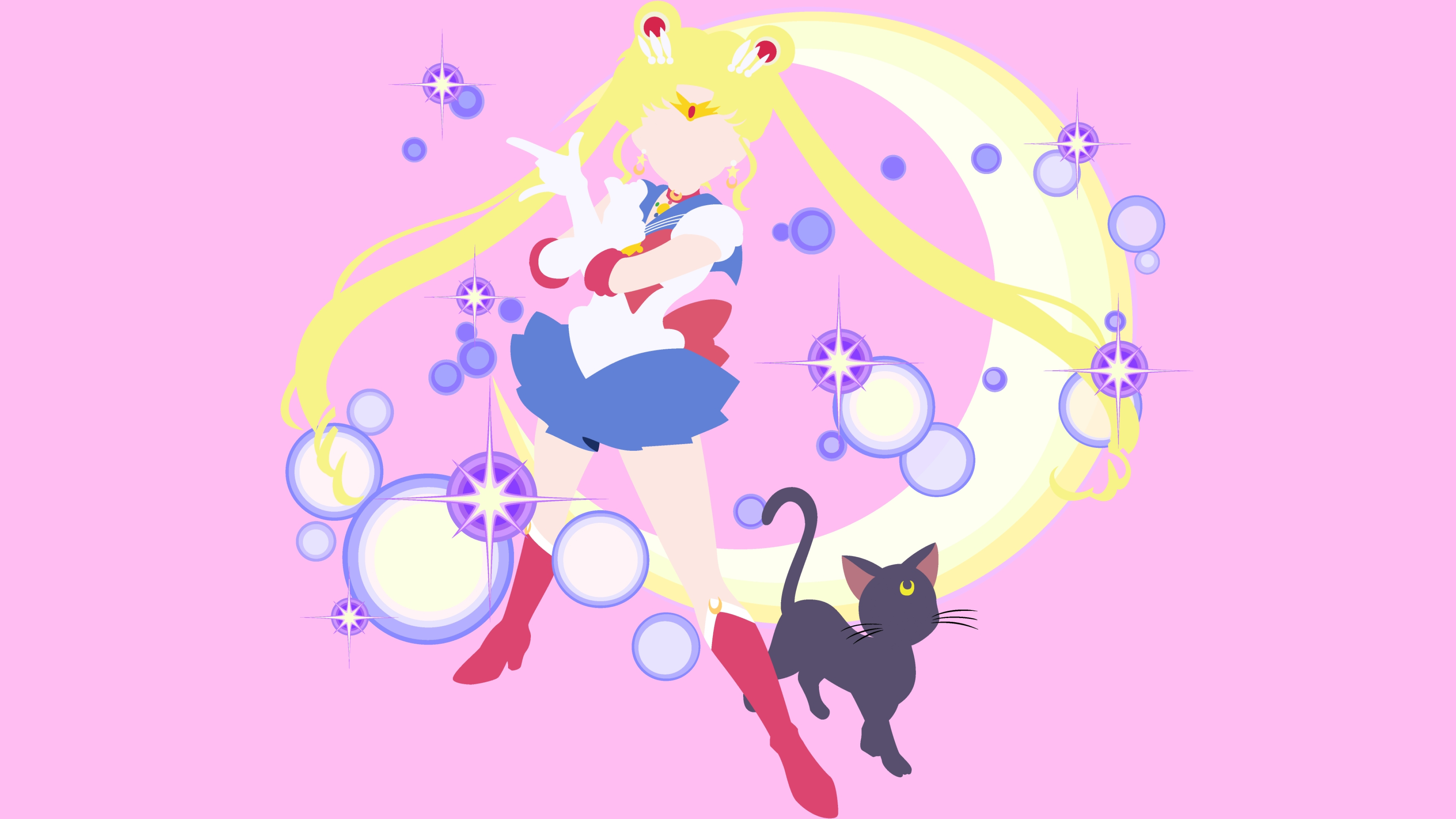 3840x2160 Luna (Sailor Moon) HD Wallpapers and Backgrounds