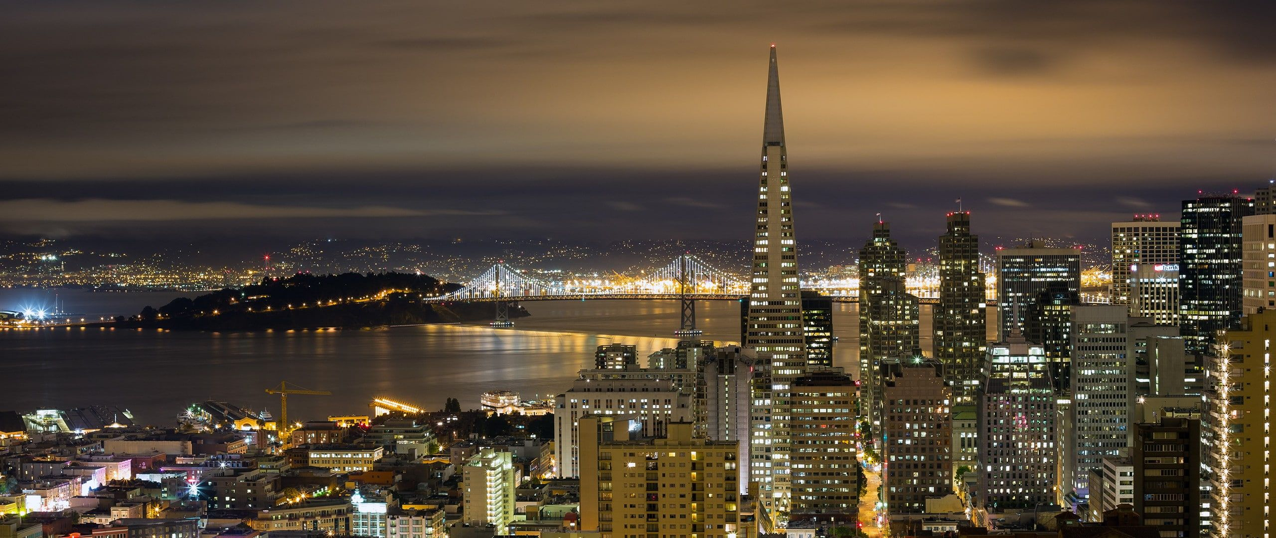 2560x1080 San Francisco #city #night San Francisco-Oakland Bay Bridge #cityscape city lights #2K #wallpaper #hdwallp&acirc;&#128;&brvbar; | Bay bridge, Bay bridge san francisco, Bridge wallpaper
