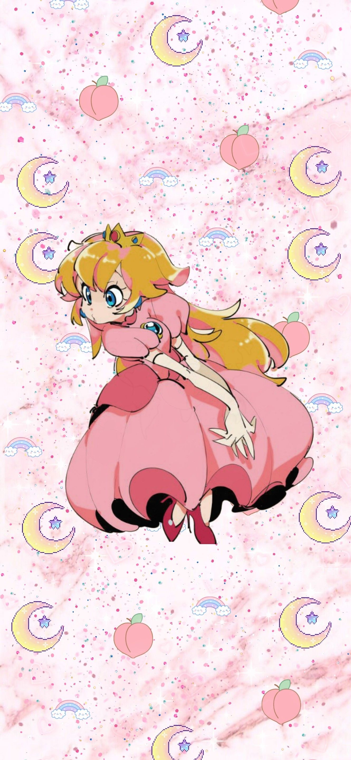1330x2880 Nintendo Princess Peach pink aesthetic Phone Wallpaper | Nintendo princess, Princess wallpaper, Peach wallpaper