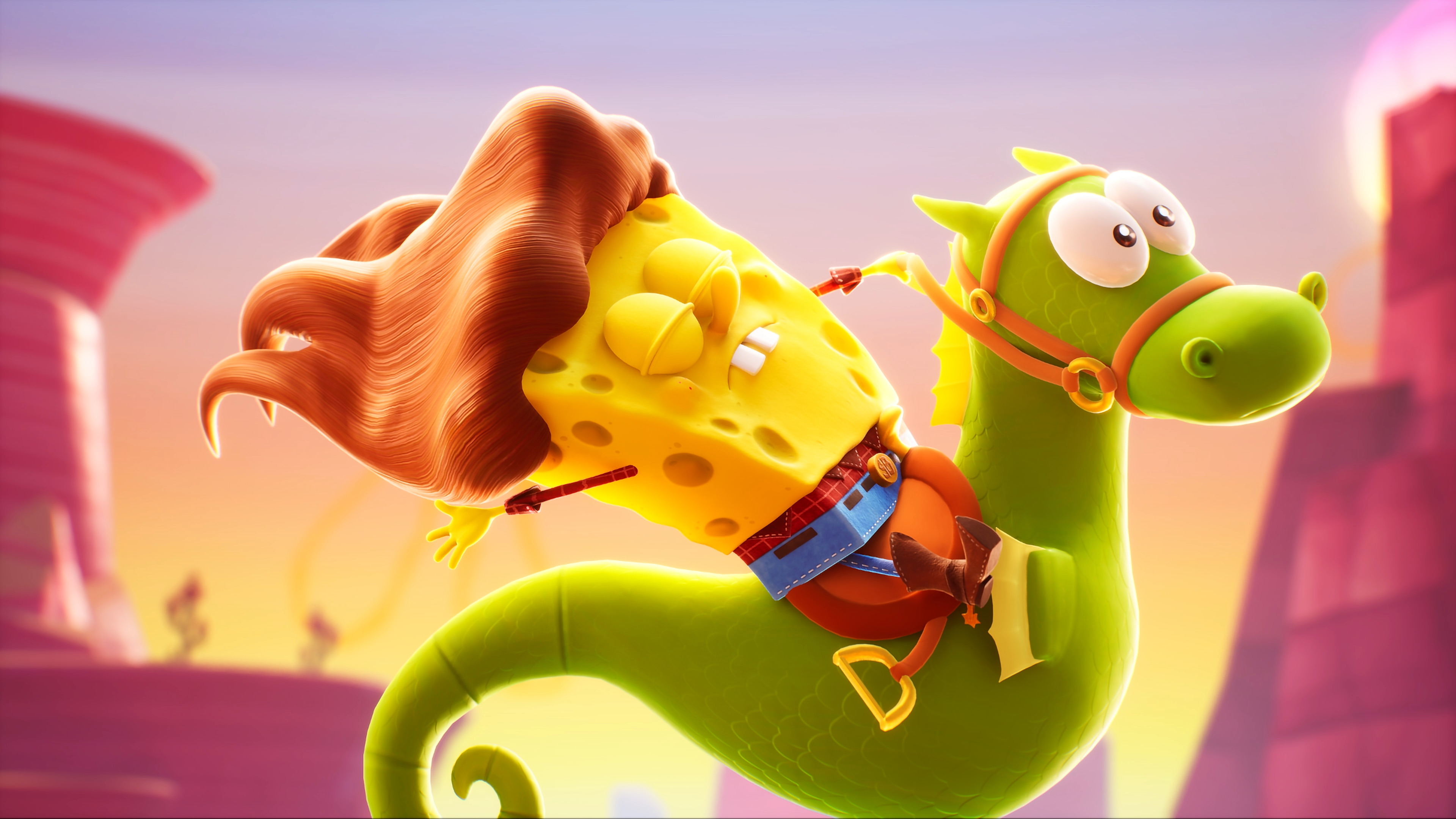 3840x2160 10+ SpongeBob SquarePants: The Cosmic Shake HD Wallpapers und Hintergr&Atilde;&frac14;nde