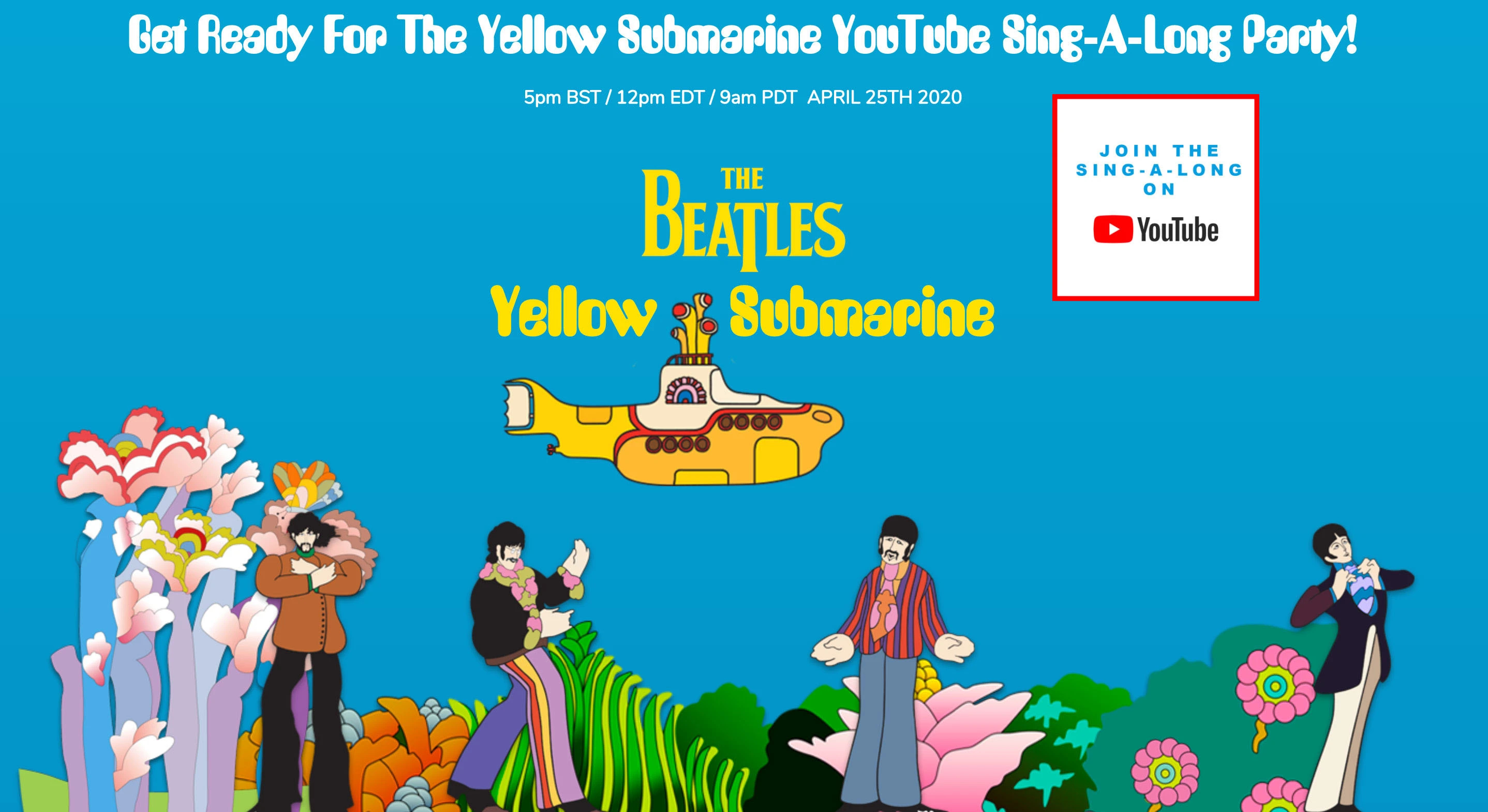 2876x1570 The Beatles will stream animated film 'Yellow Submarine' Saturday, host sing-a-long watch party | FOX 4 Kansas City WDAF-TV | News, Weather, Sports