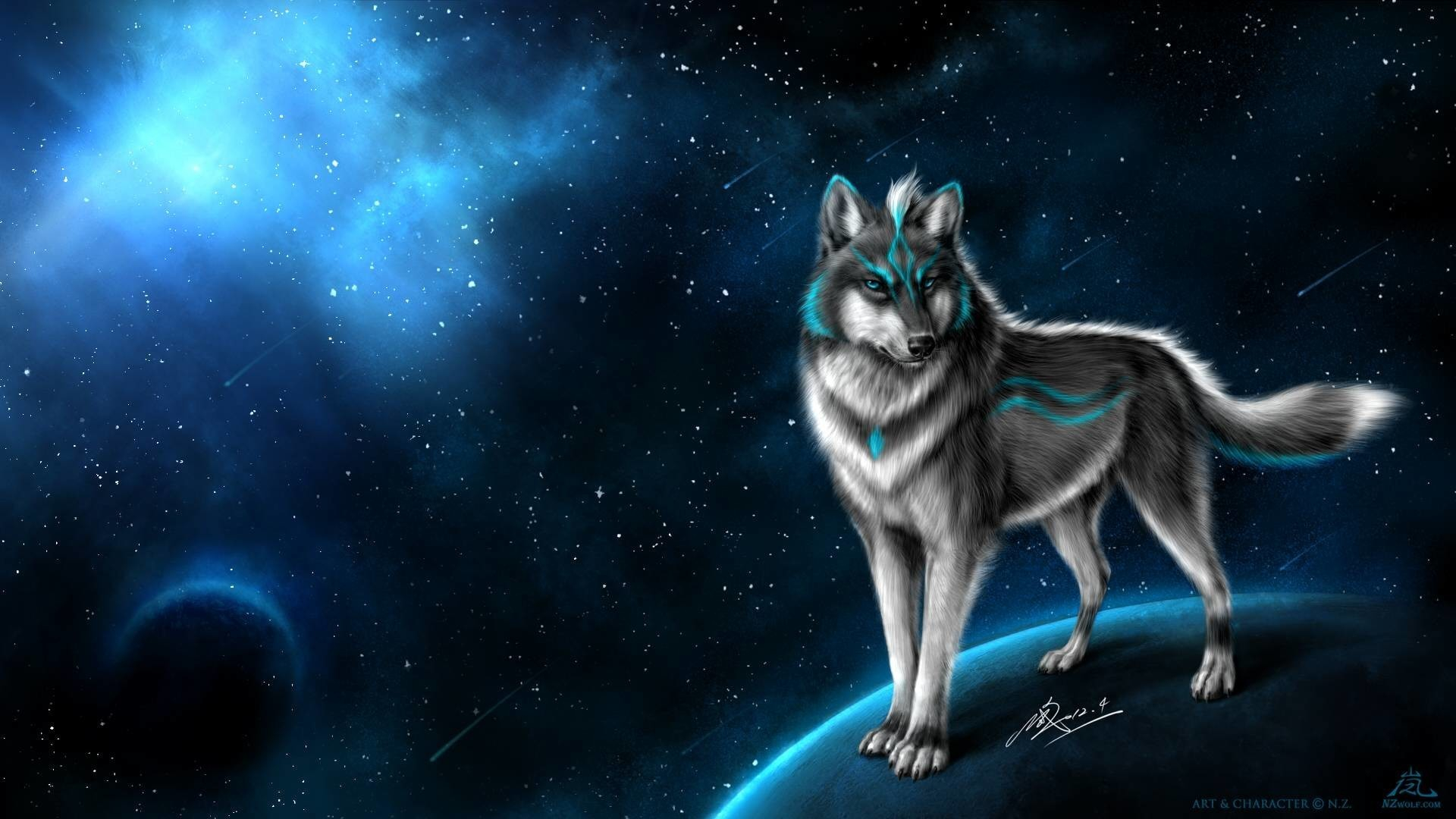 1920x1080 Wolf Howling at the Red Moon Wallpaper (62+ pictures
