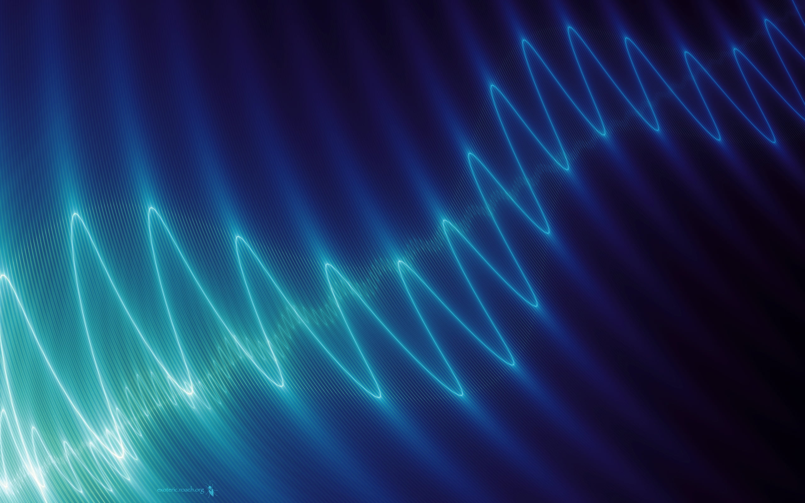 2560x1600 Sound wave illustration, abstract HD wallpaper