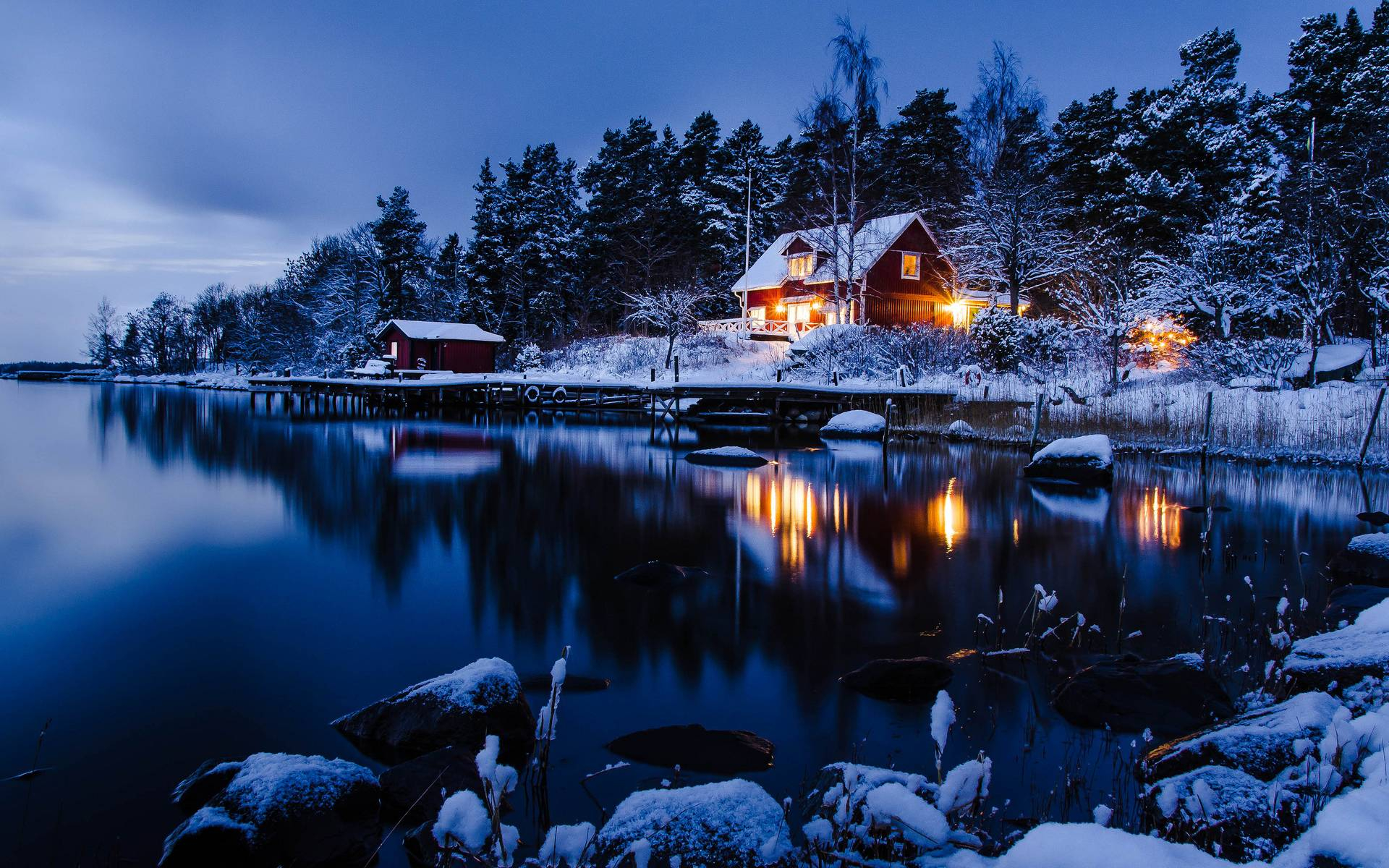 1920x1200 Night Winter Landscape Wallpapers Top Free Night Winter Landscape Backgrounds