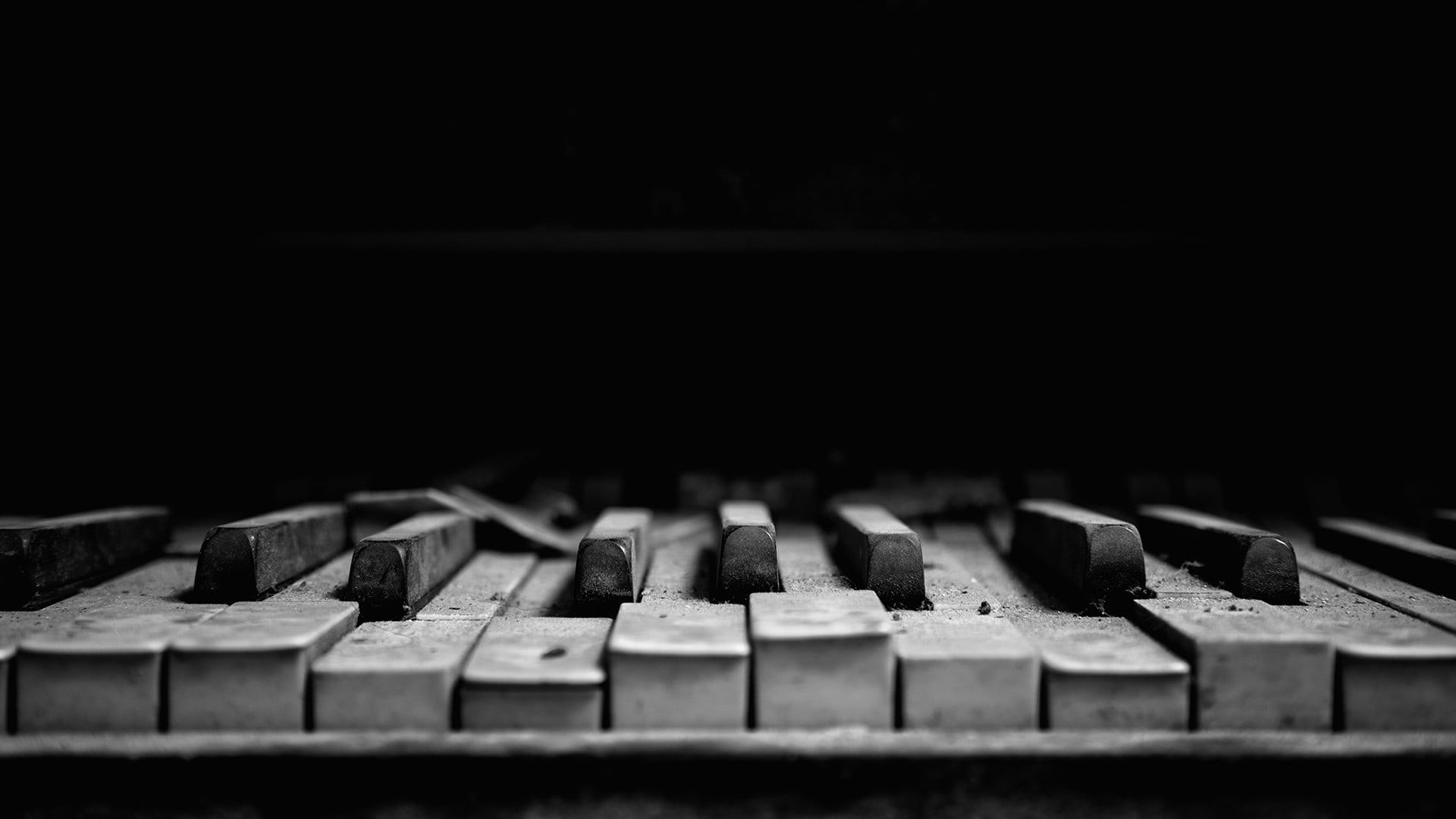 1920x1080 piano keys, grayscale photography of piano #piano musical instrument #monochrome #dust #music #macro #dark #1080P #wall&acirc;&#128;&brvbar; | Music wallpaper, Piano, Piano photography