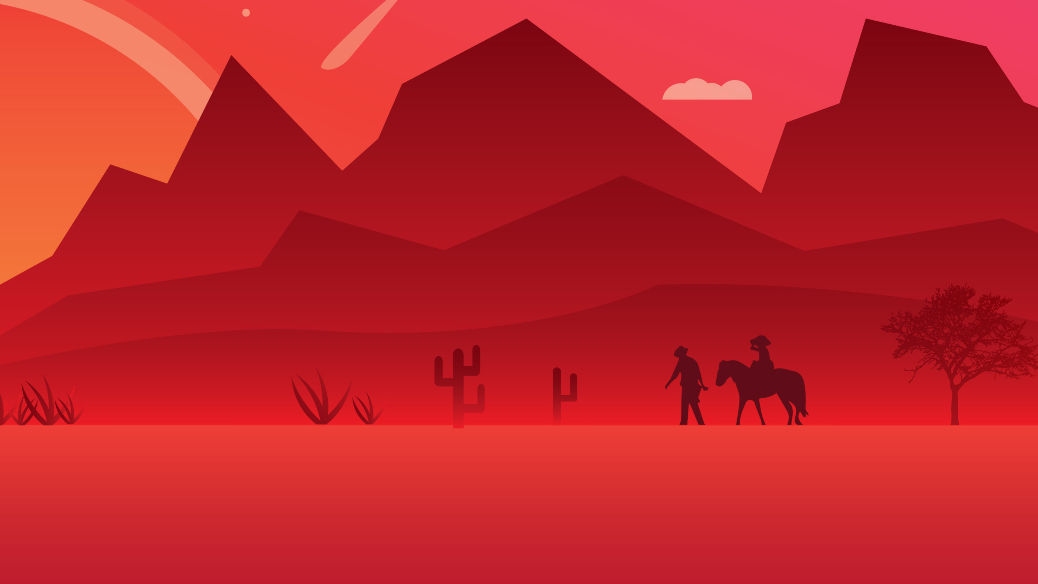 3424x1925 Red Dead Redemption 2 Minimalist Art, HD Games, 4k Wallpapers, Images, Backgrounds, Photos and Pictures