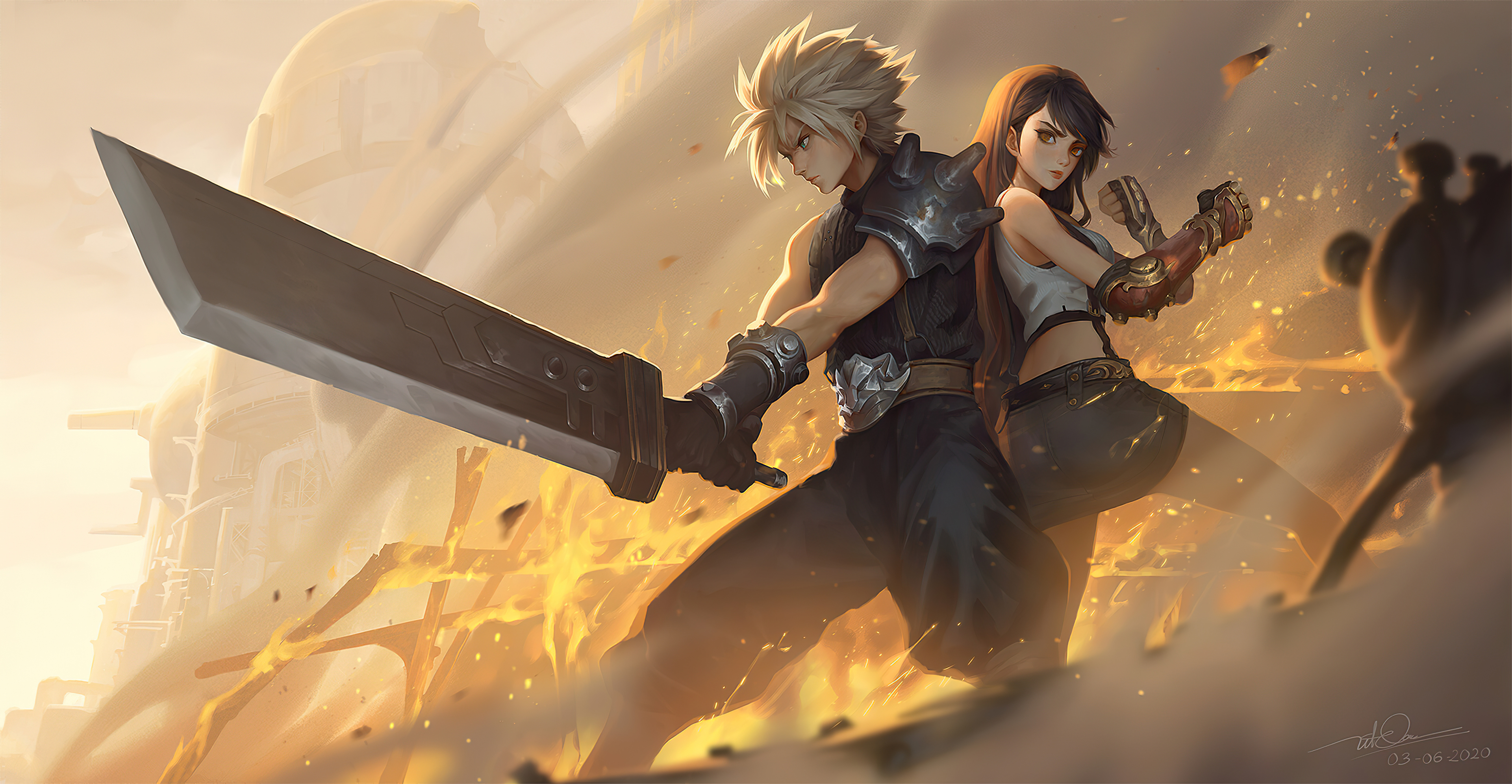 3840x1992 100+ Final Fantasy VII Remake HD Wallpapers and Backgrounds