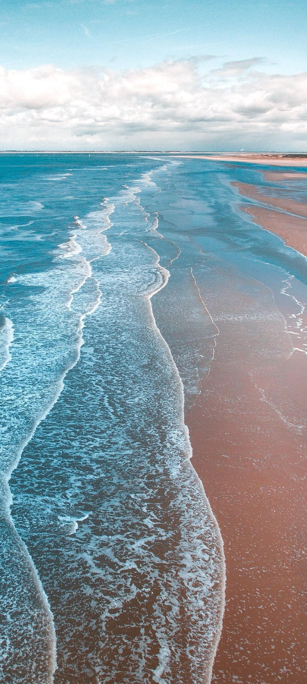 1080x2400 Ocean waves Wallpaper