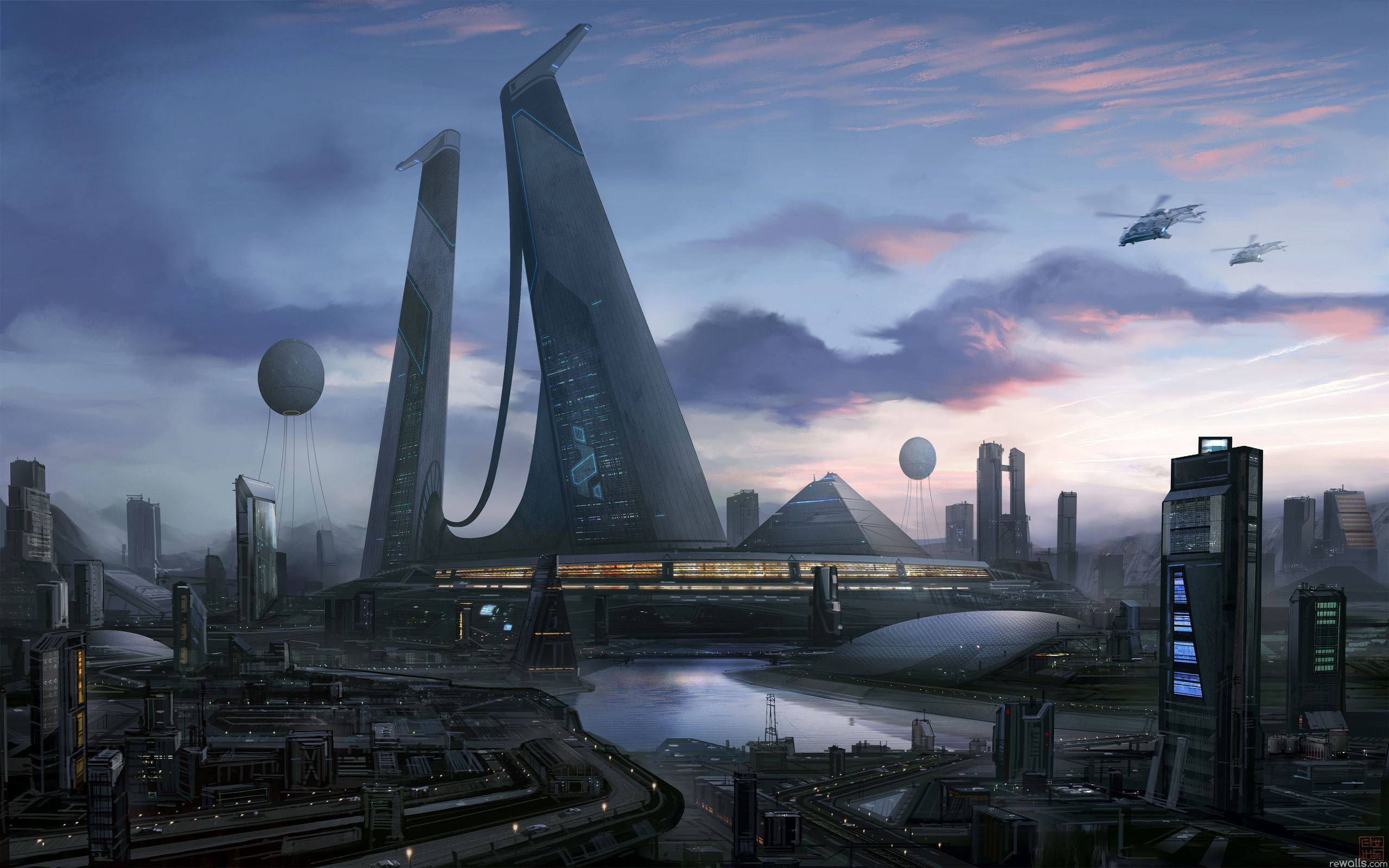 2560x1600 Sci fi City | Sci fi wallpaper, Sci fi city, Futuristic city