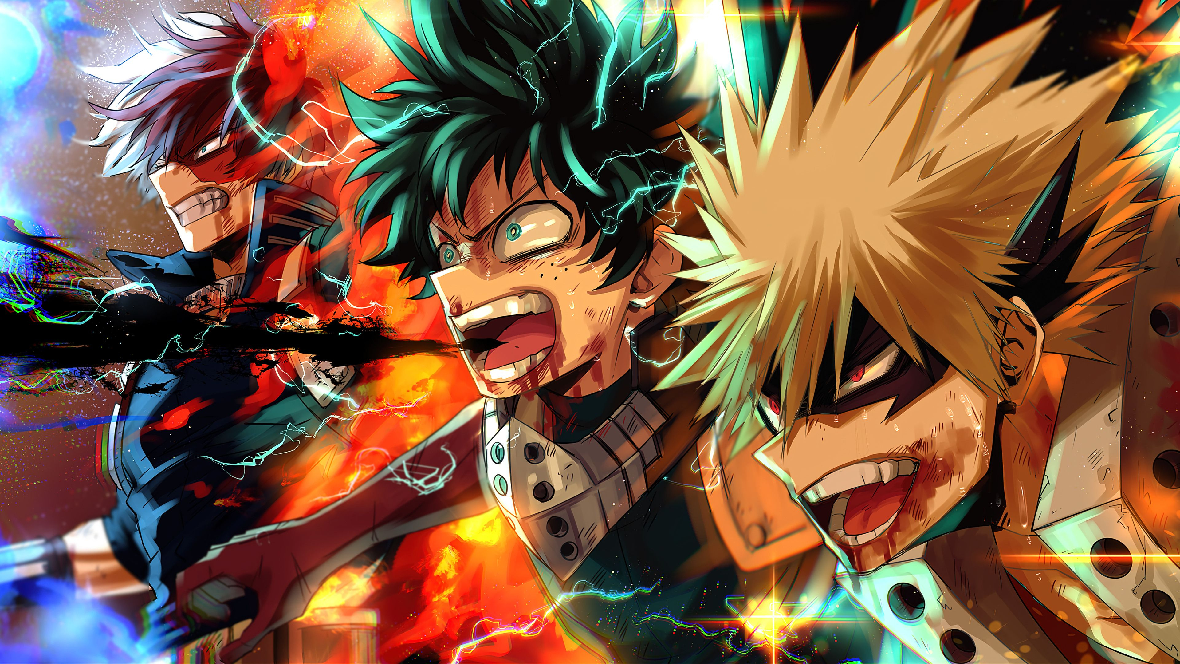 3840x2160 My Hero Academia 4k Cool Art Wallpaper, HD Anime 4K Wallpapers, Images, Photos and Background Wallpapers Den in 2022 | Anime, Cool anime wallpapers, Art wallpaper