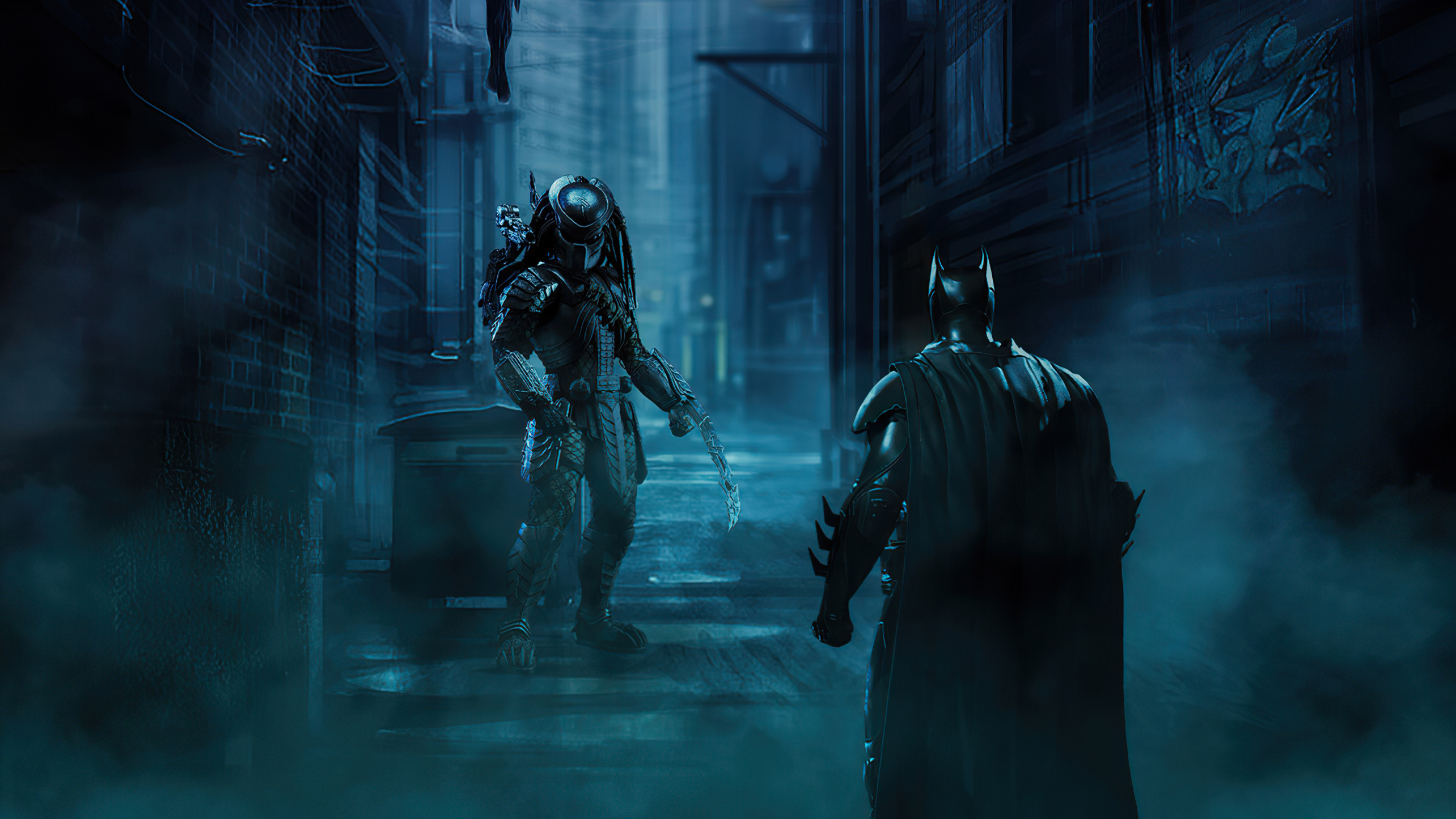 2568x1444 Batman Vs Predator Artwork, HD Superheroes, 4k Wallpapers, Images, Backgrounds, Photos and Pictures