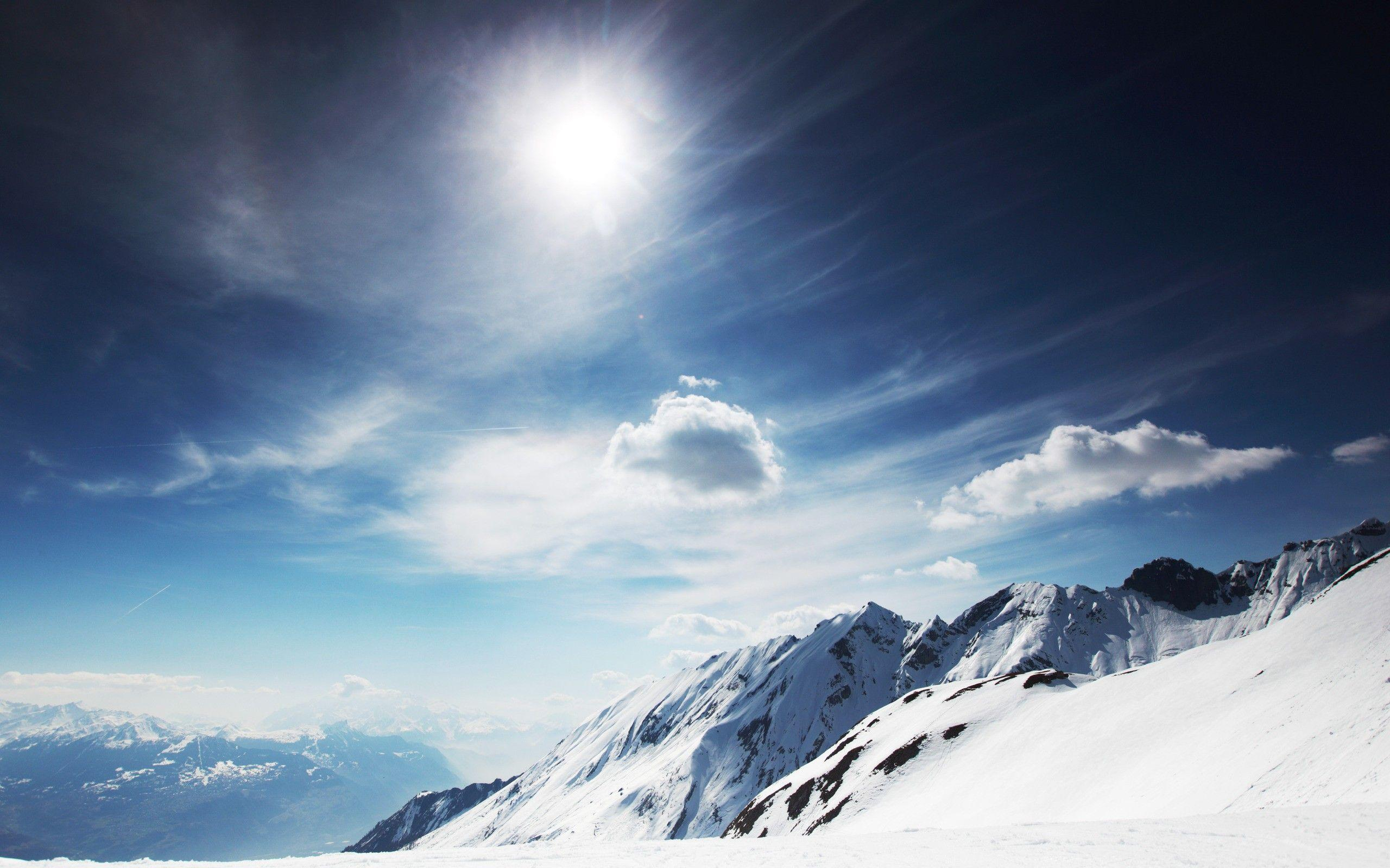 2560x1600 Snowy Mountain Wallpapers