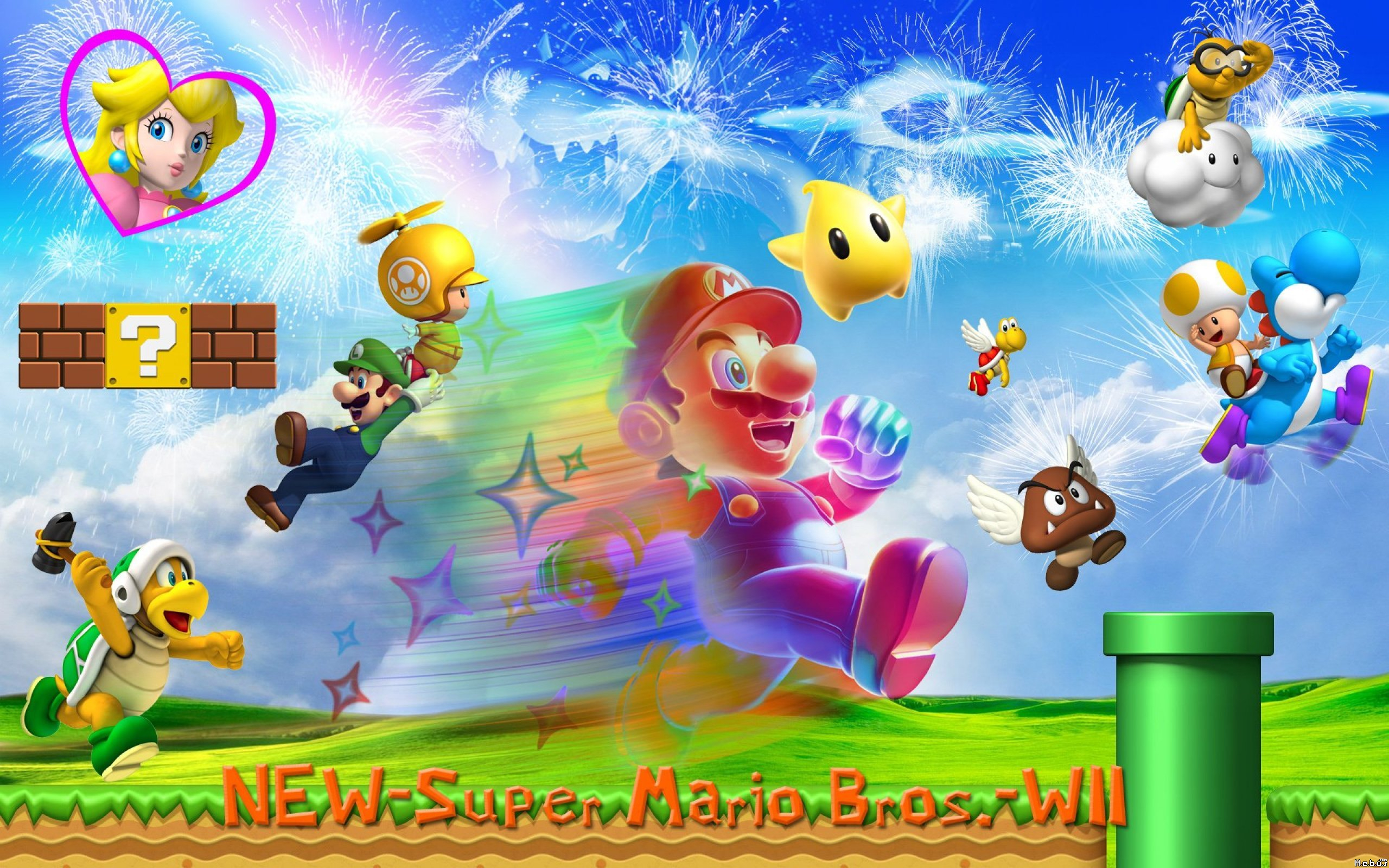 2560x1600 10+ New Super Mario Bros. Wii HD Wallpapers and Backgrounds
