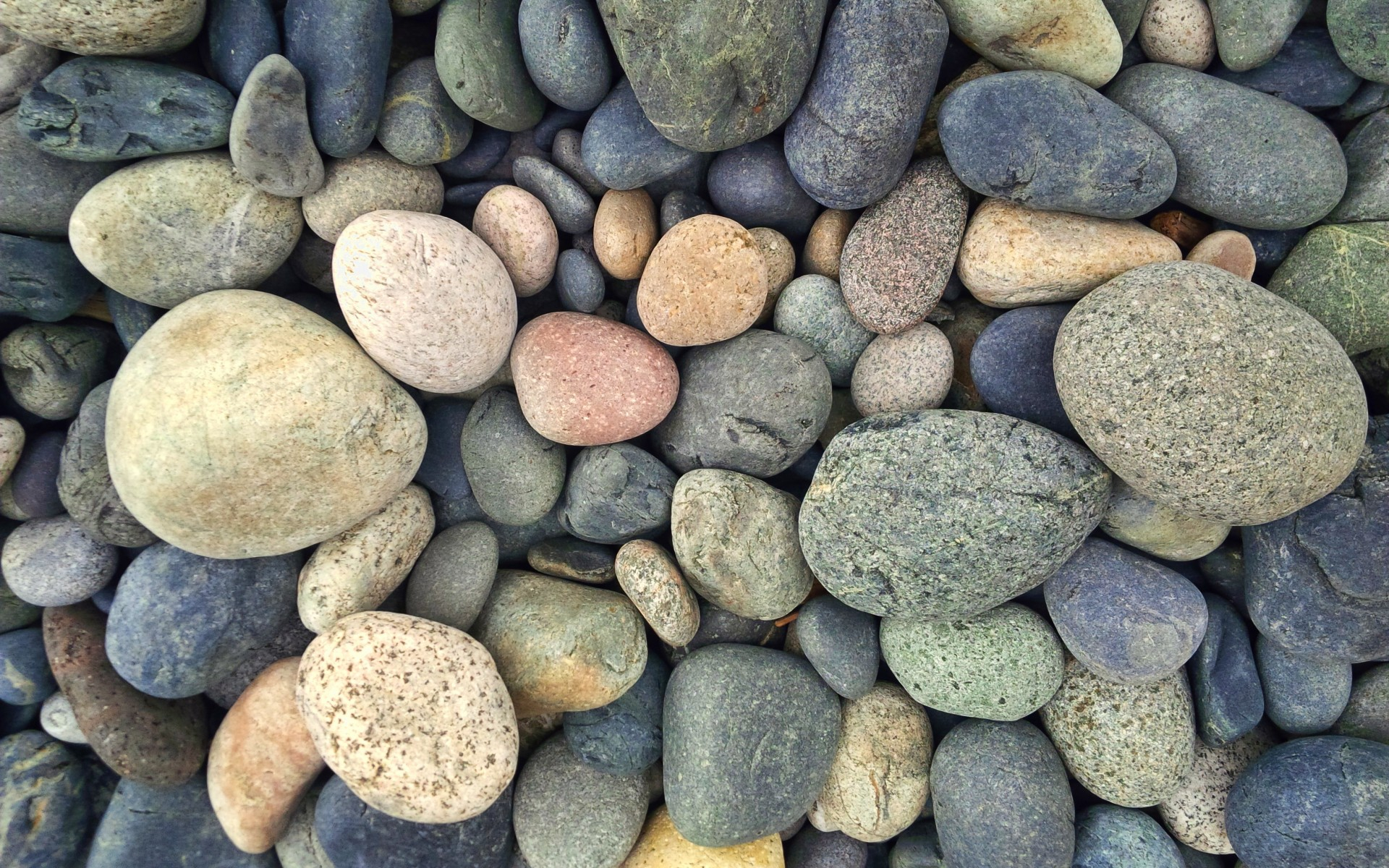 1920x1200 Download Wallpaper pebbles pebble stone, , Multi-colored sea stones