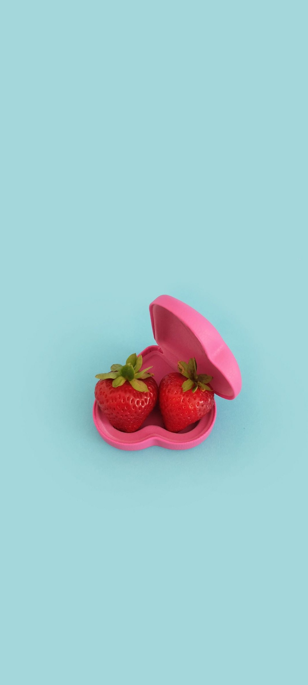 1080x2400 Minimalist Strawberry Wallpaper 35