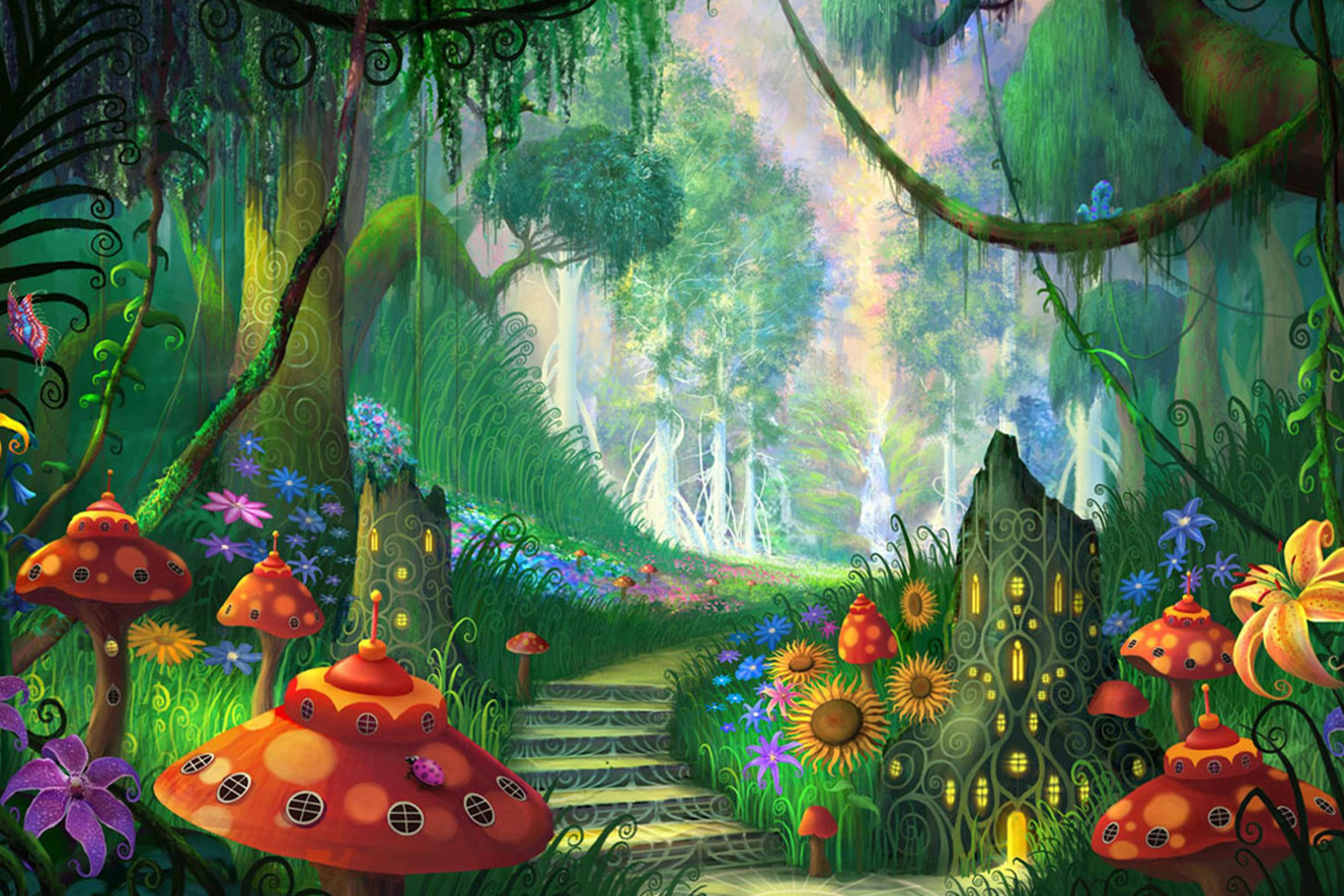 3000x2000 Magic Mushroom Forest Wallpapers Top Free Magic Mushroom Forest Backgrounds