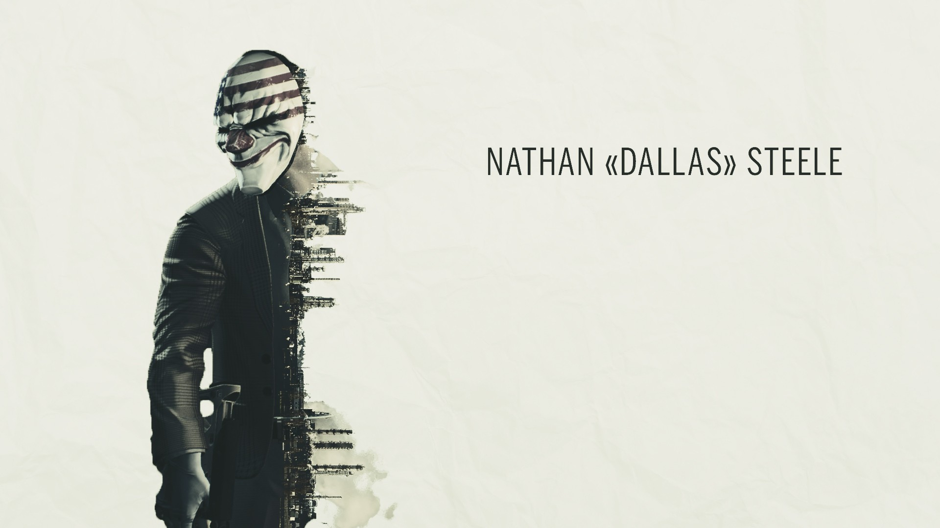 1920x1080 Wallpaper : drawing, video games, musical instrument, True Detective, brand, Payday 2, Payday The Heist, clothing, Dallas, footwear, sketch spooky 102873 HD Wallpapers