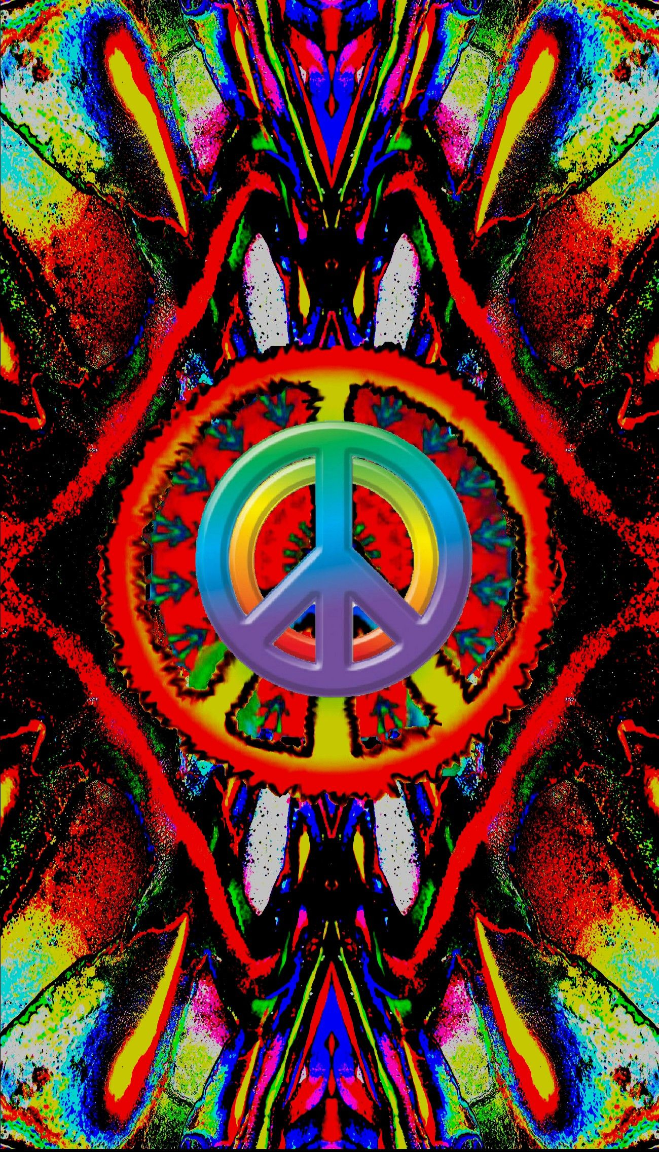 1300x2274 Pin by Robert M. Wenzel on Peace | Peace art, Peace sign art, Peace sign tattoos
