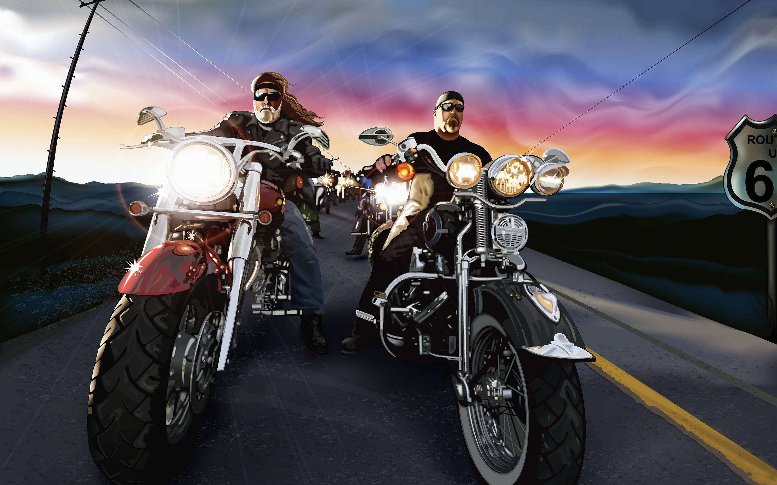 2560x1600 Choppers on Route 66 Wallpaper | Disciples Motorcycle Ministries