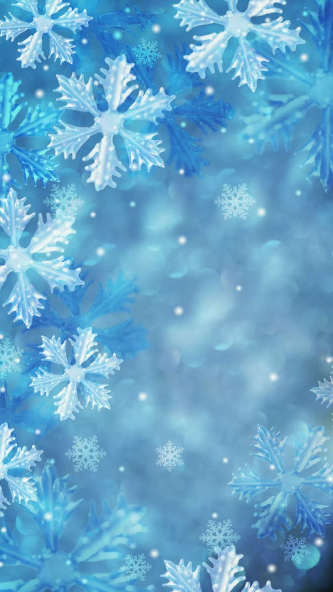 1080x1920 Blue snowflakes Tap to see more #beautiful #snow \u0026 #snowflakes #winter wallpaper @mobile9 | Winter wallpaper, Winter background, Iphone wallpaper winter