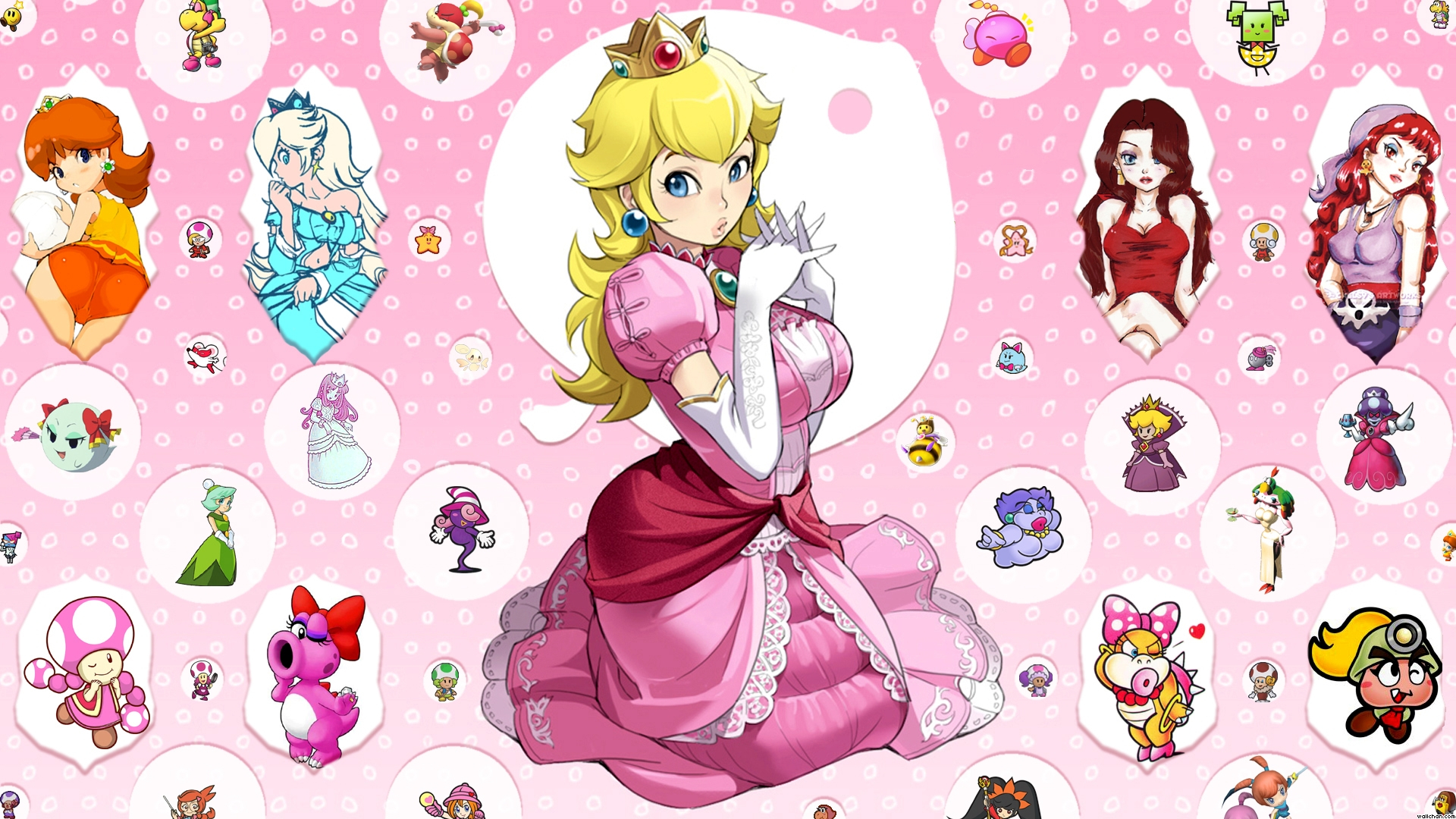 1920x1080 black, Princess, Peach Wallpapers HD / Desktop and Mobile Backgrounds