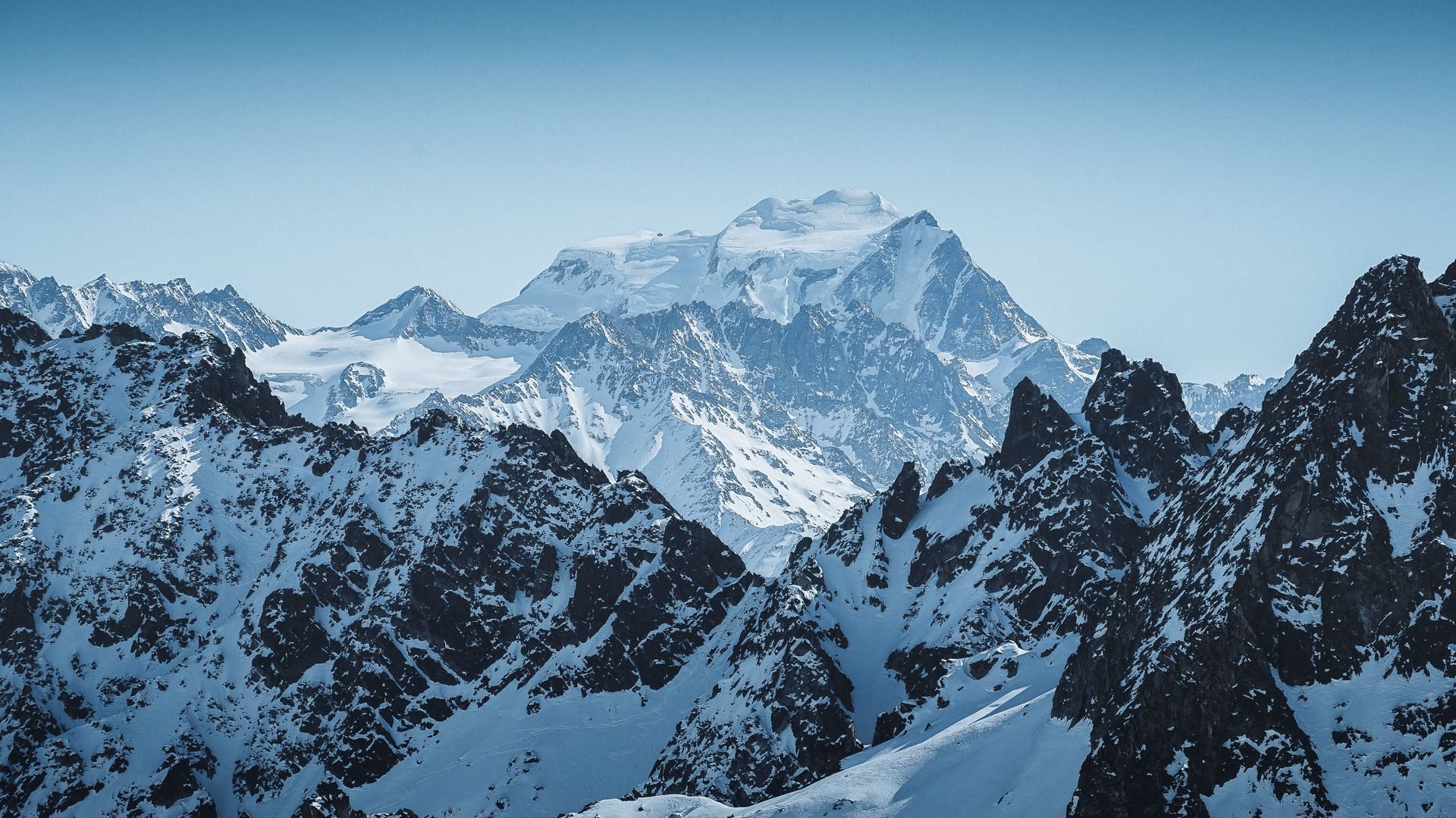 1920x1080 Wallpaper peak mountains alps snowy mountain range | Alps, Mountains aesthetic, Mountain range