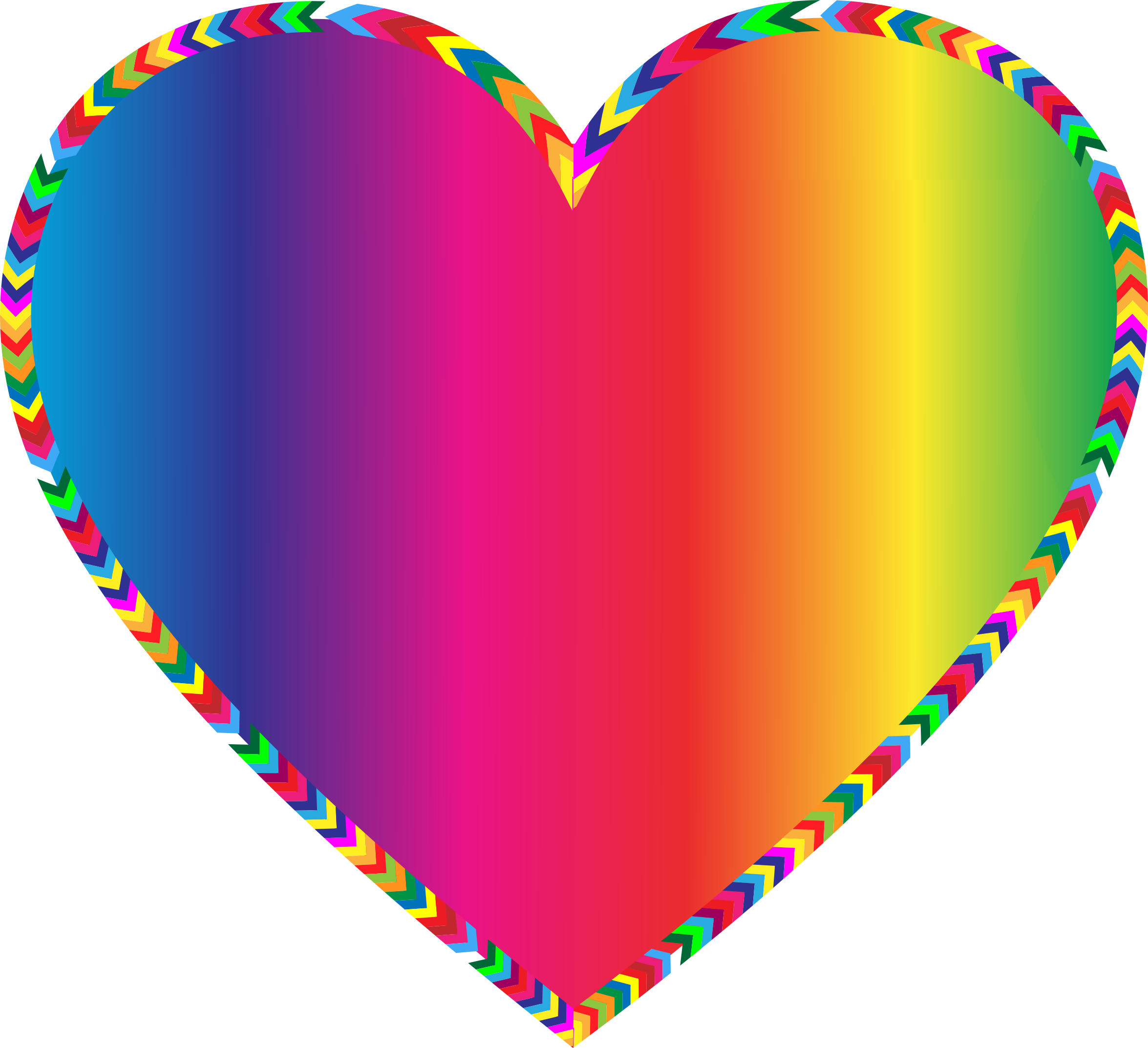 2350x2146 Multicolored Arrows Heart Filled | Colorful heart, Heart wallpaper, Heart with arrow
