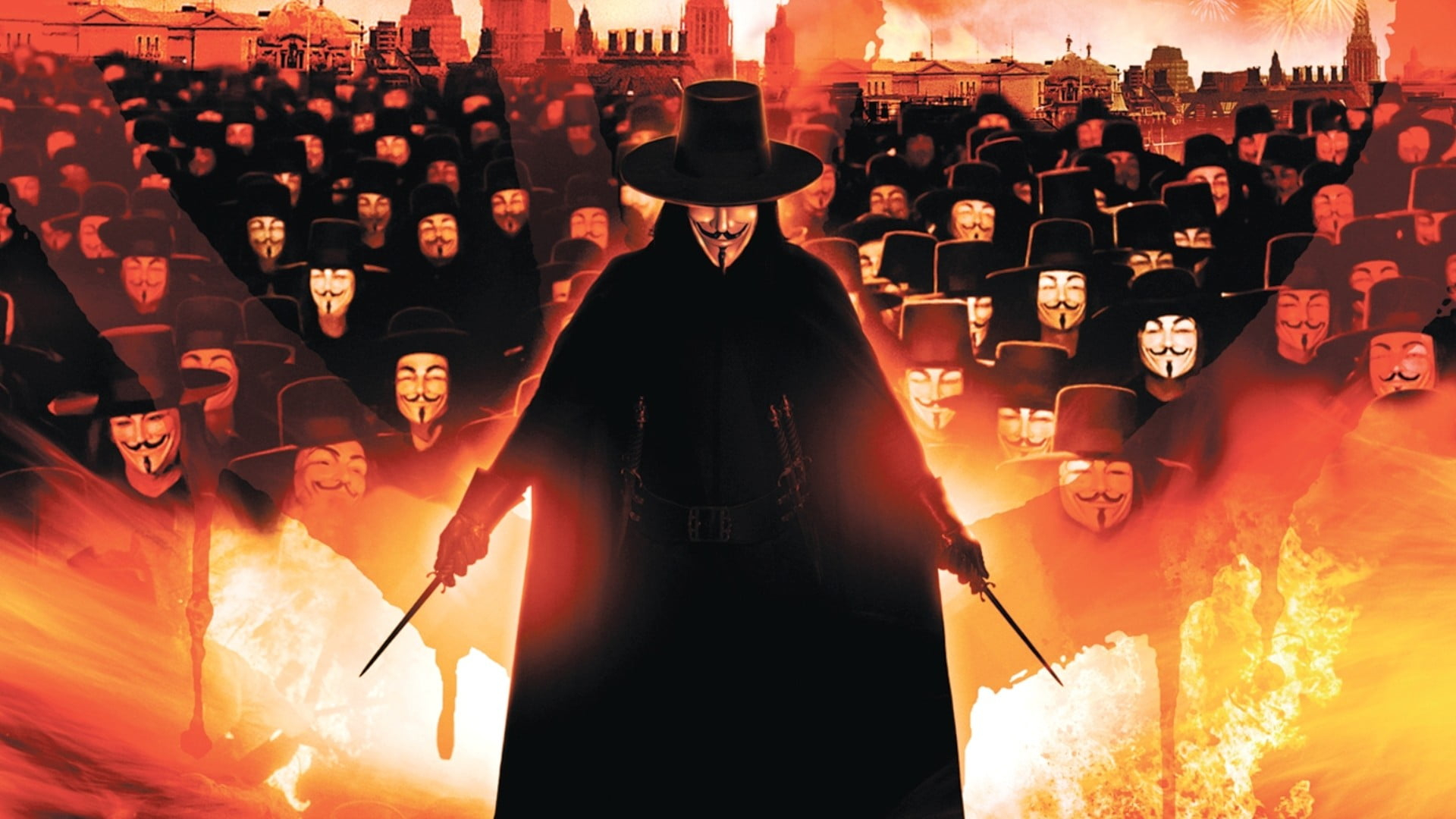 1920x1080 Guy fawkes mask illustration, V for Vendetta, movies HD wallpaper |