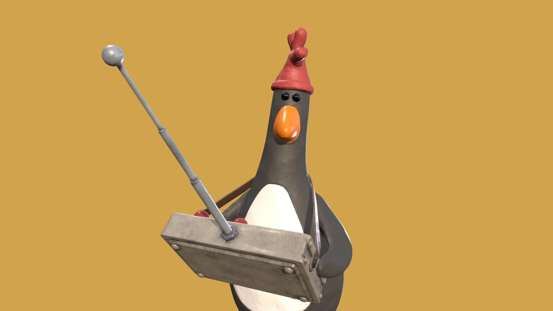 1920x1080 Wallace \u0026 Gromit penguin 3D model by chopsuey (@) [8c3e86f