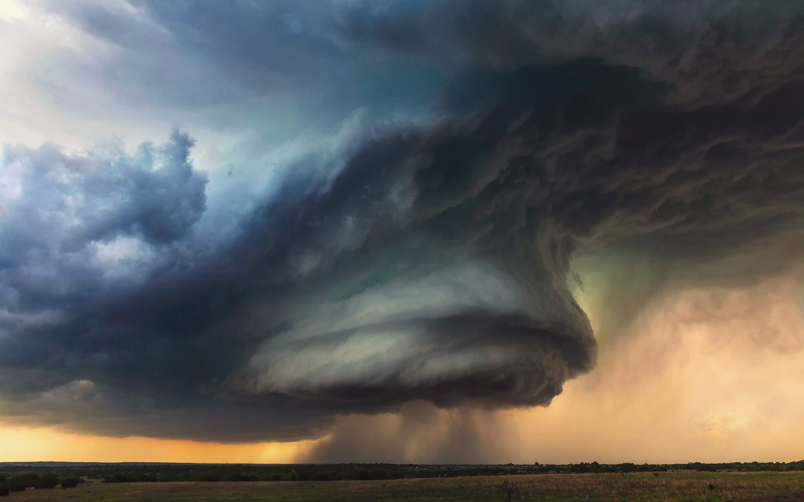 2560x1600 Tornado storm thunder sky clouds rain nature landscape wallpaper | | 721047