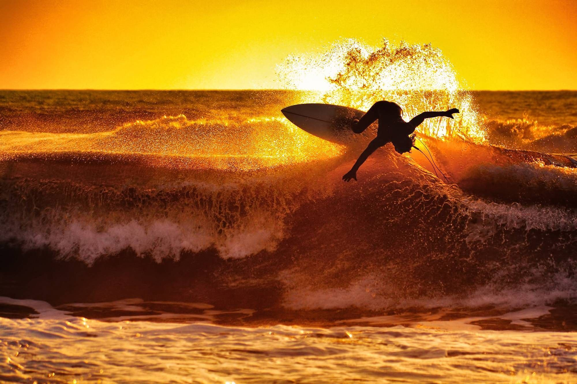 2000x1333 Sunset Surfing Wallpapers Top Free Sunset Surfing Backgrounds