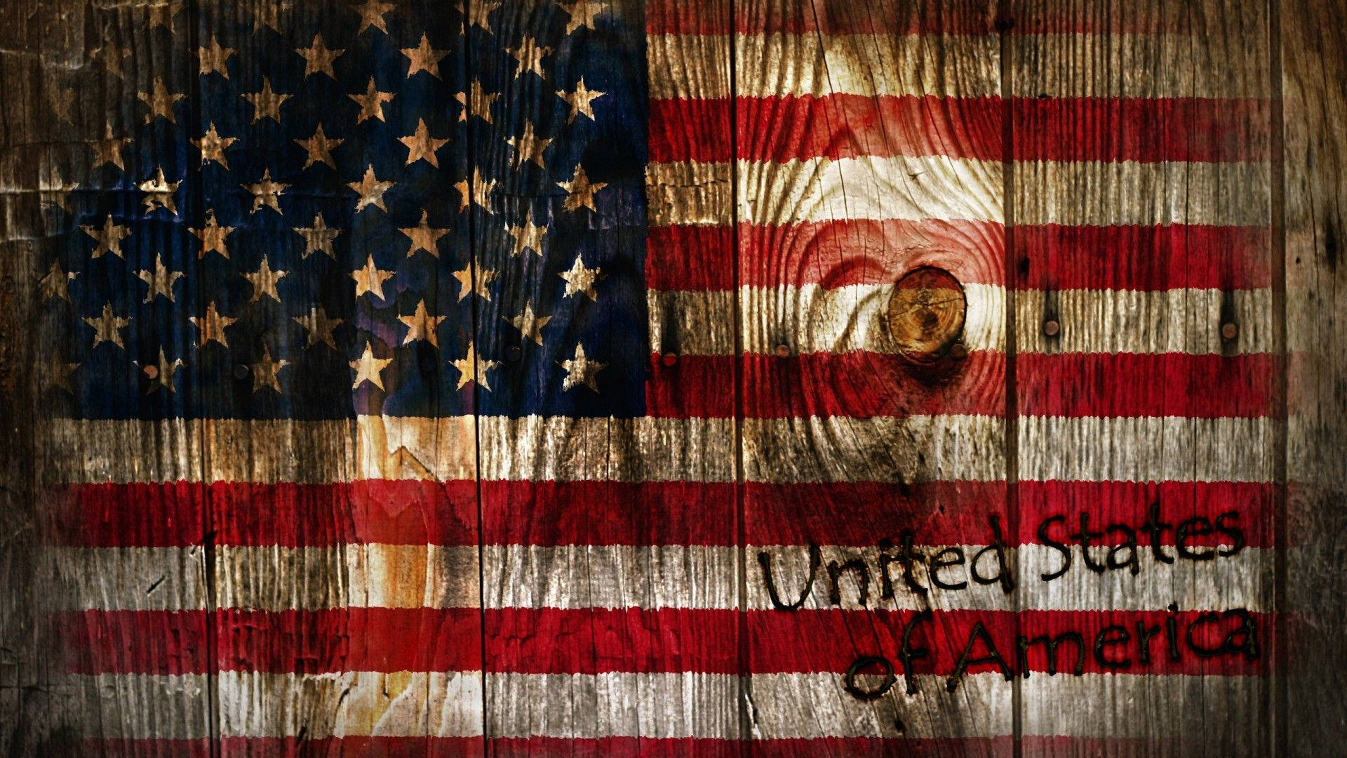 1920x1080 Download American Flag Wood Wallpaper