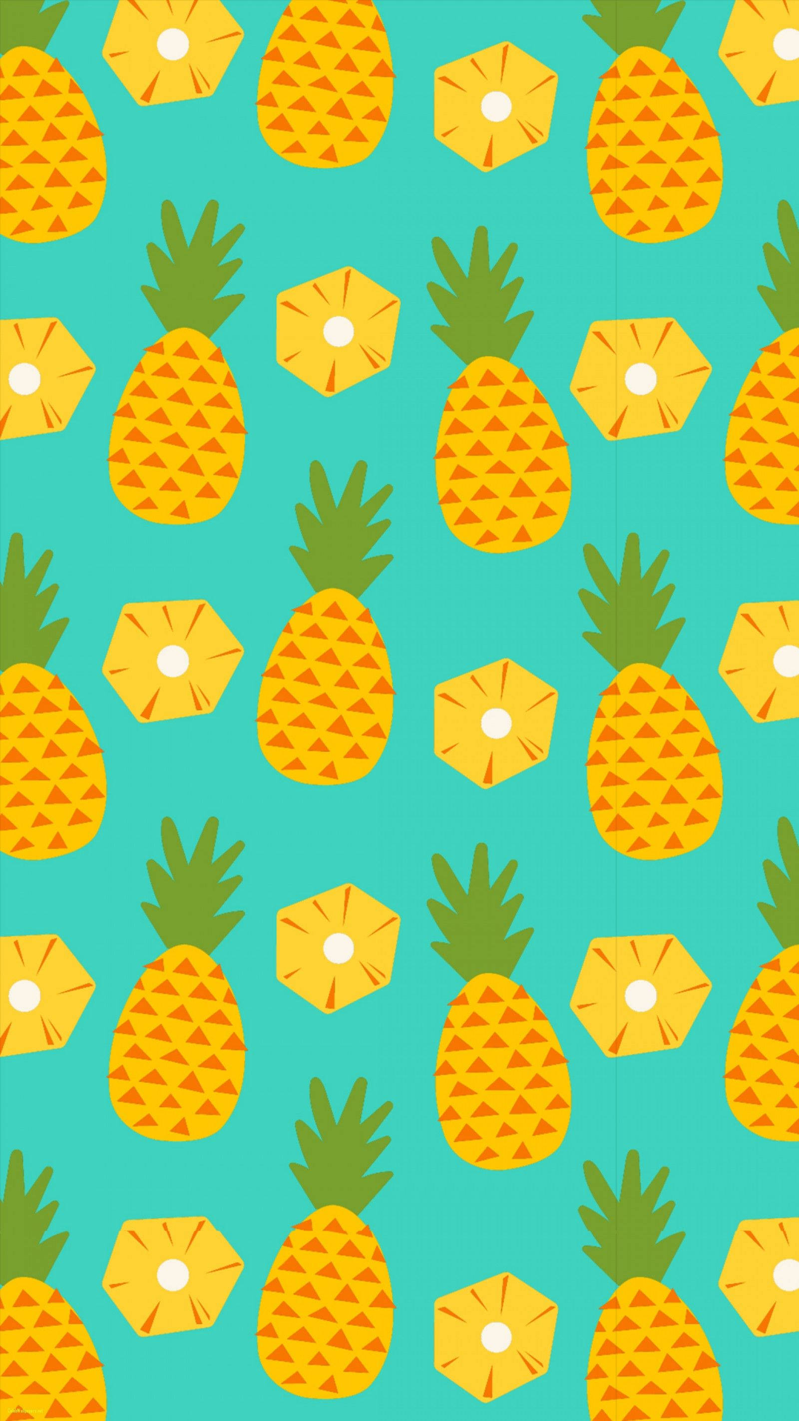1600x2844 Download Whole And Sliced Pineapple Wallpaper