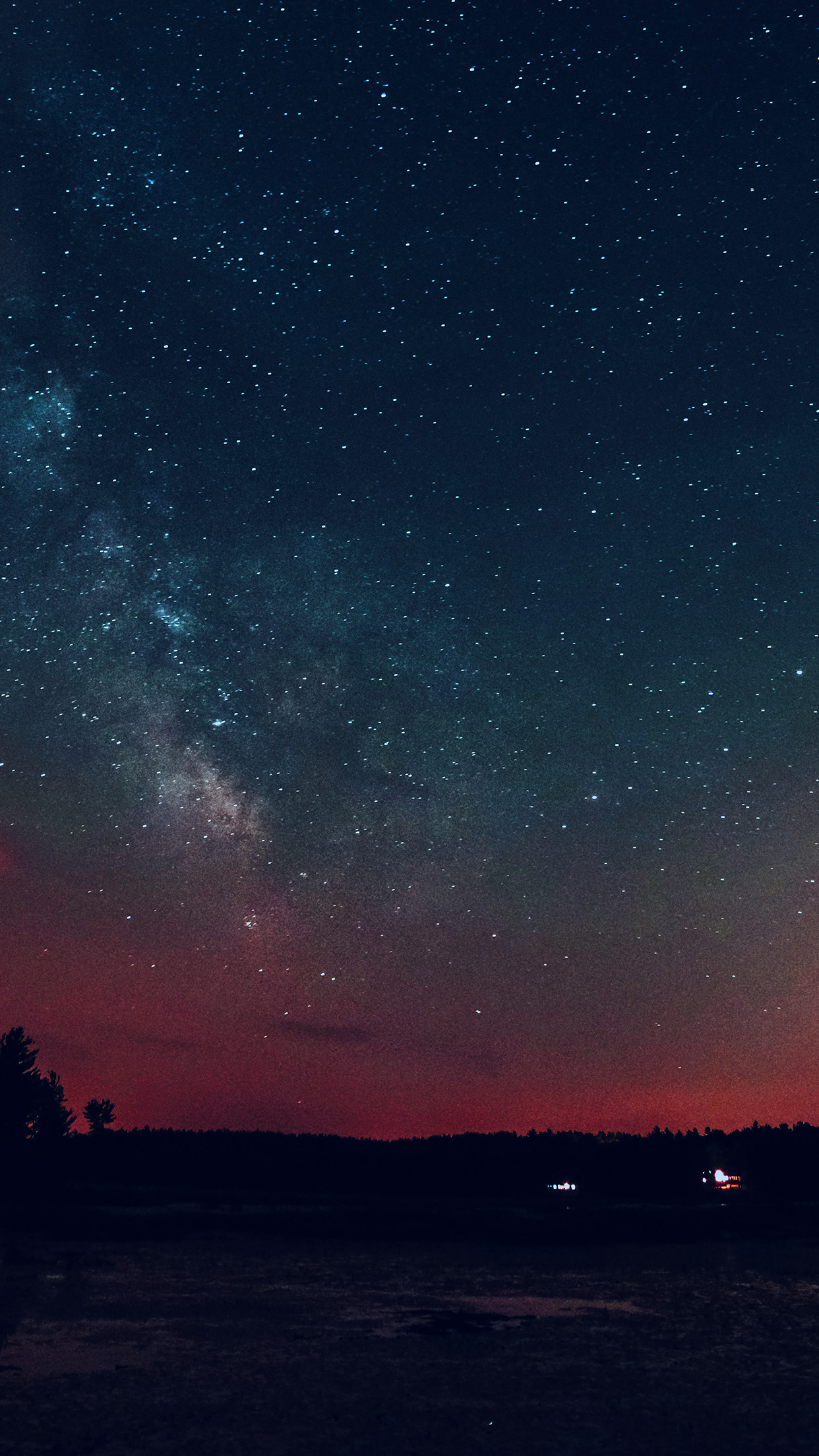 1242x2208 | iPhone11 wallpaper | nk53-night-sky-starstarry-romantic-red