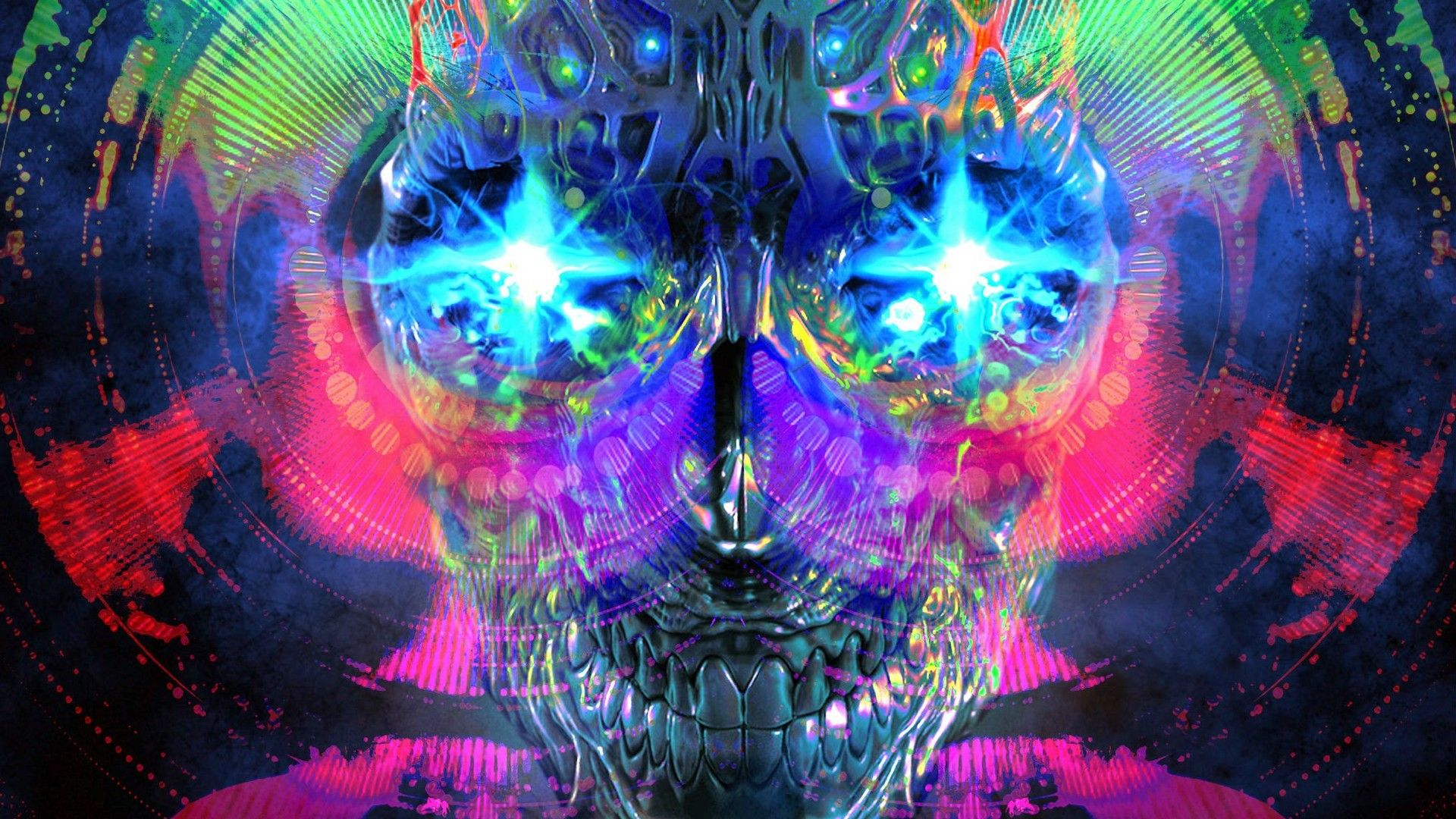1920x1080 Wallpapers Psychedelic Art Live Wallpaper HD | Psychedelic art, Skull wallpaper, Psychedelic