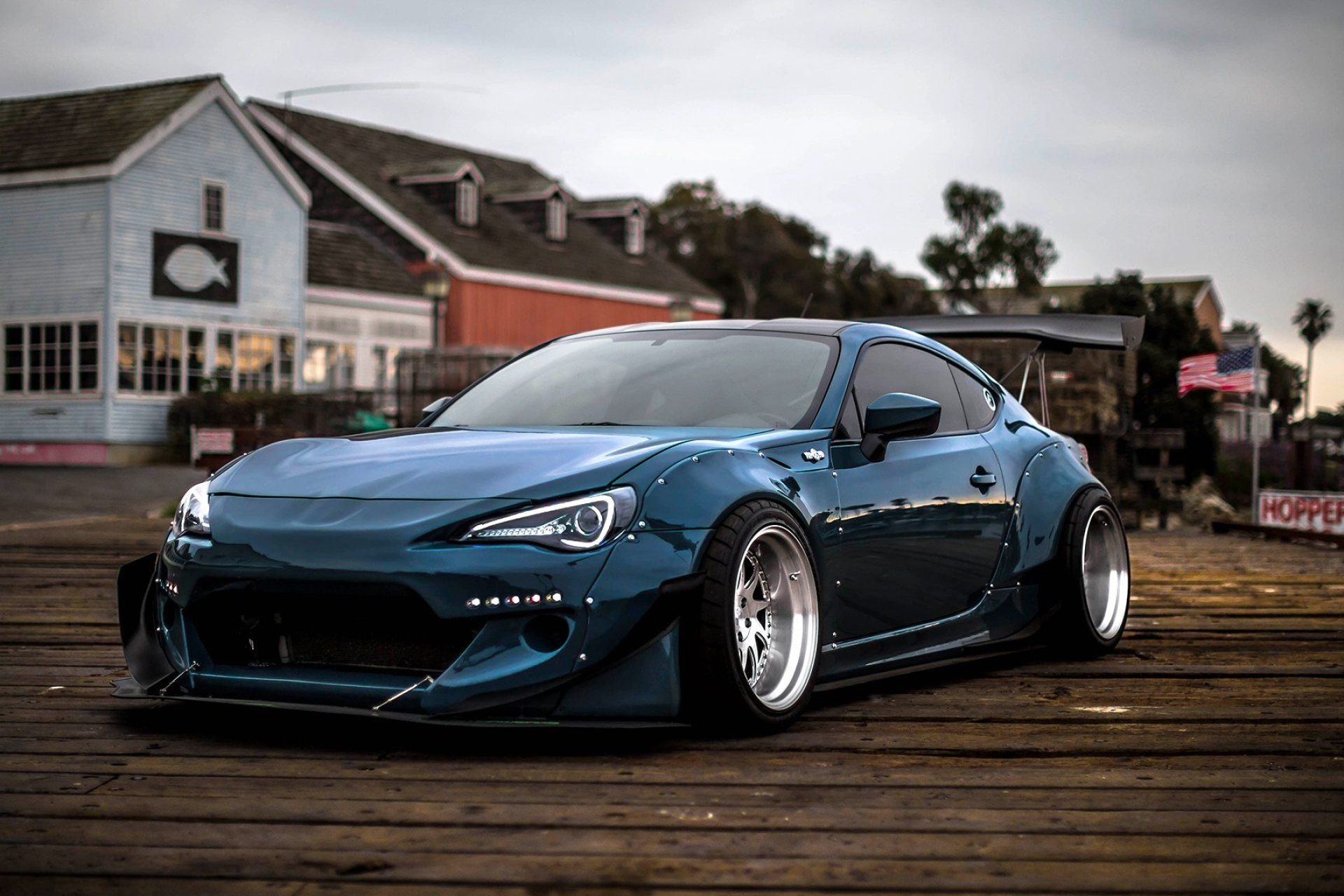1920x1280 Scion FR-S with a Full Body Kit By Rocket Bunny and Aggressive Stance | Brz wide body kit, Scion, Brz car