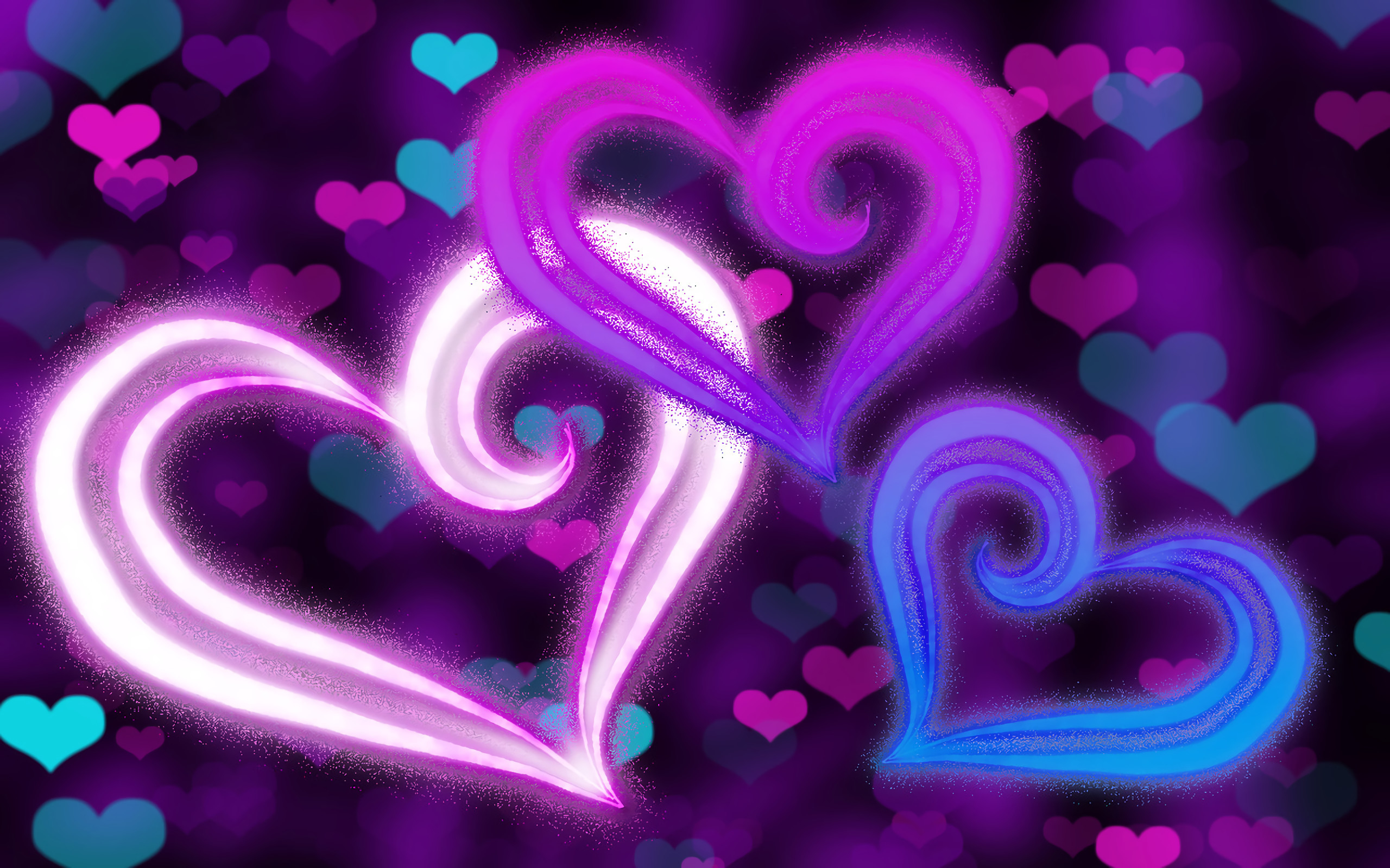 2560x1600 Purple Hearts Backgrounds (52+ pictures