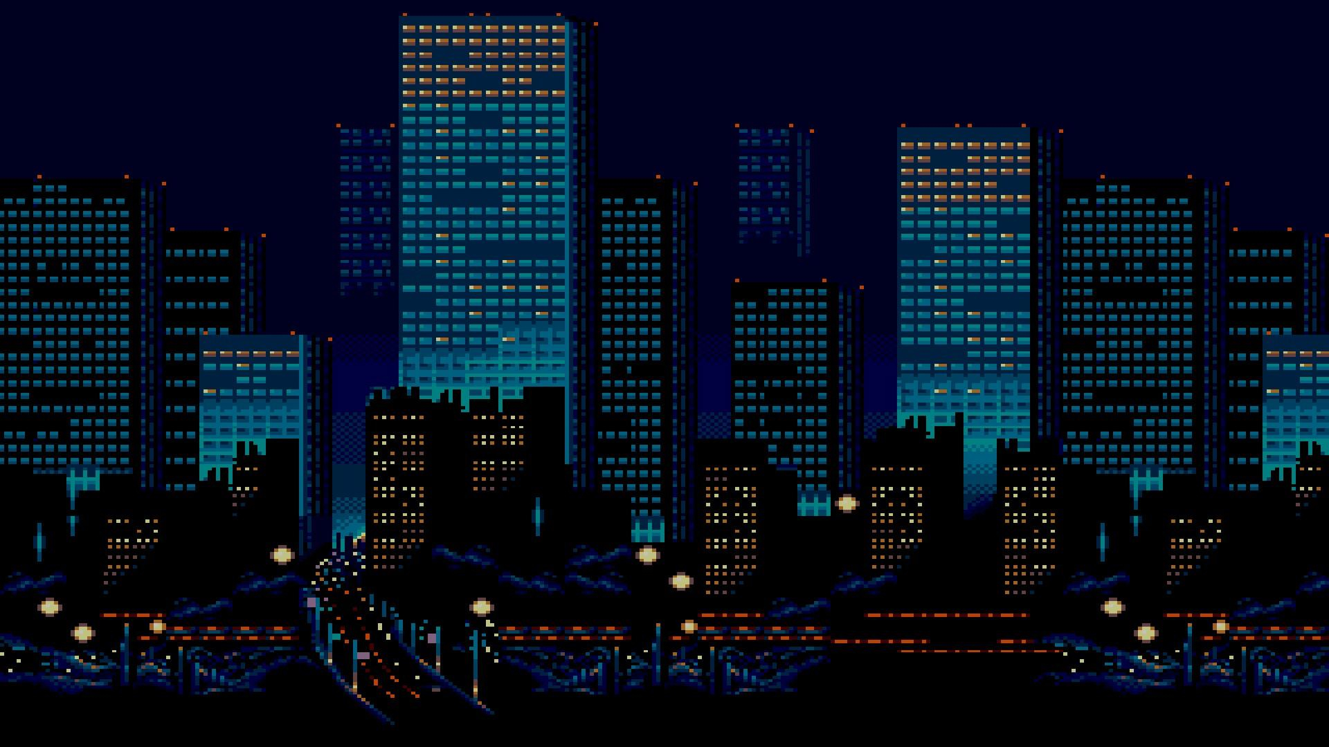 1920x1080 City Pixel Art Wallpapers Top Free City Pixel Art Backgrounds