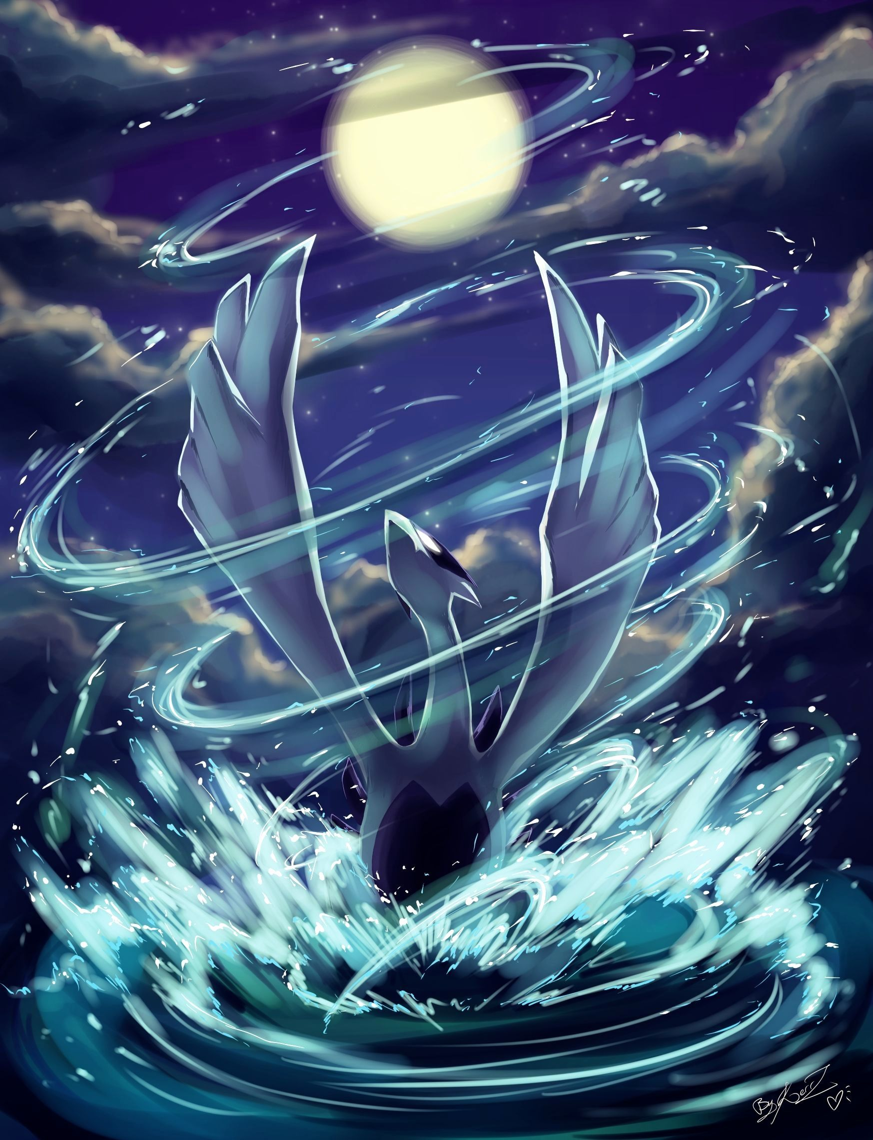 1747x2280 Shadow Lugia Wallpapers