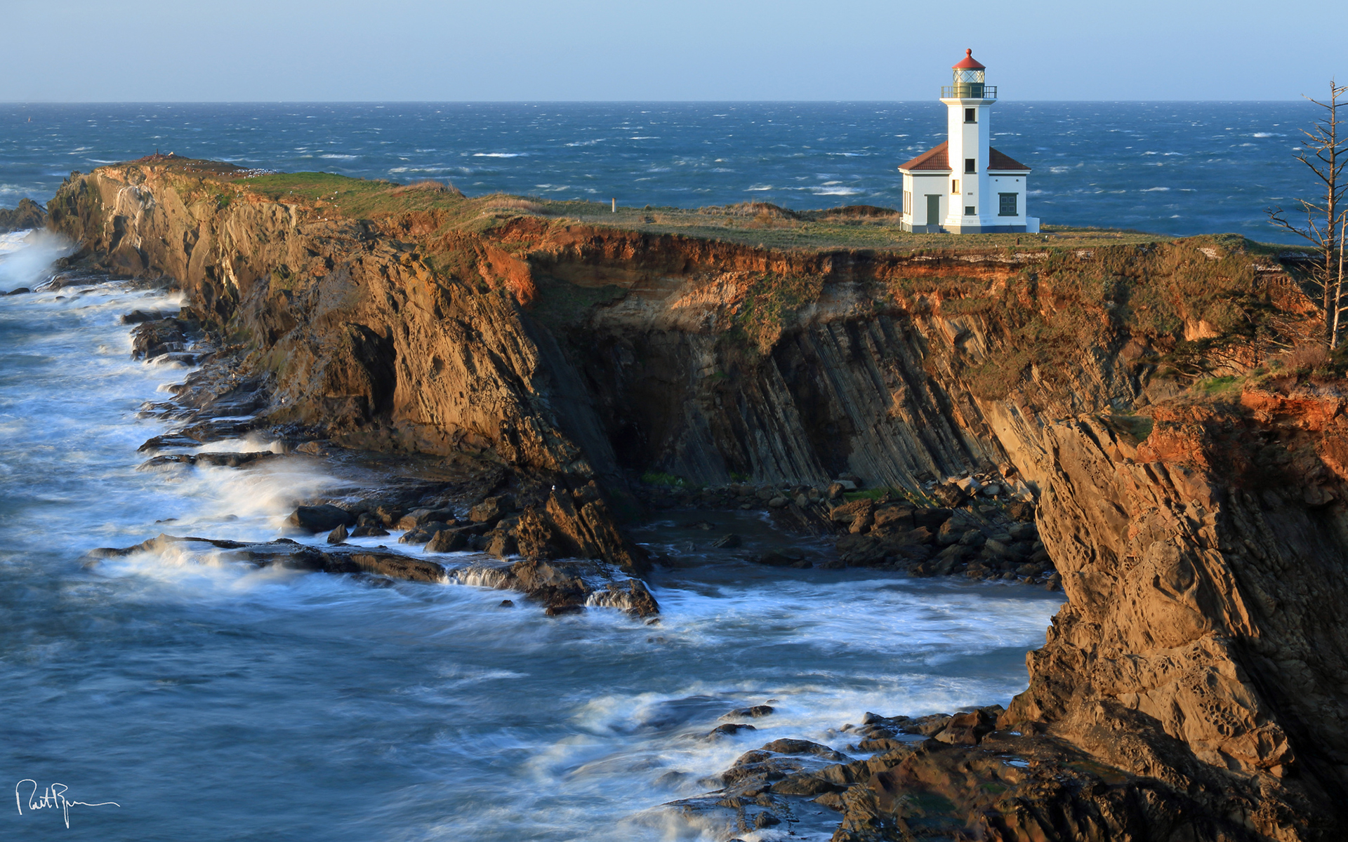 1920x1200 Lighthouse Coast Ocean Cliff sea shore coast buildings architecture landscapes wallpaper | | 52149