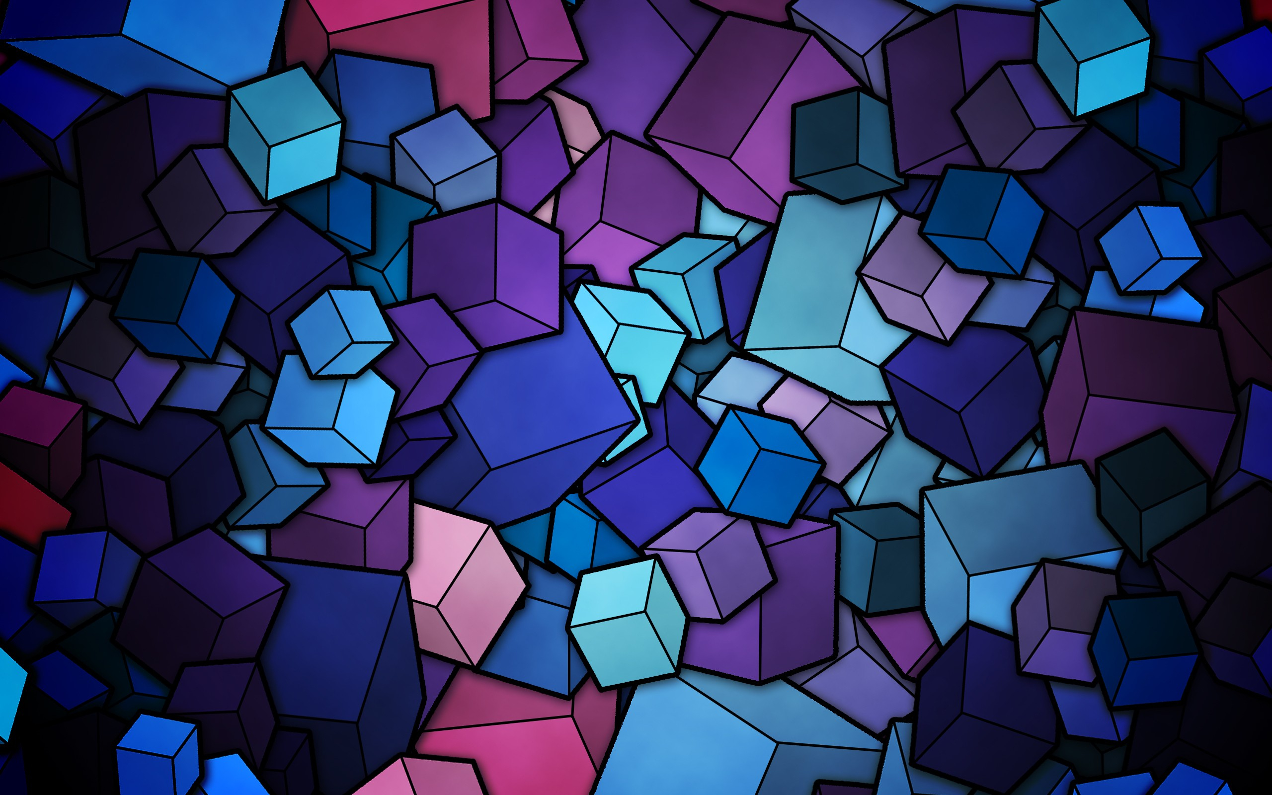 2560x1600 Cubes vector wallpaper | | 858