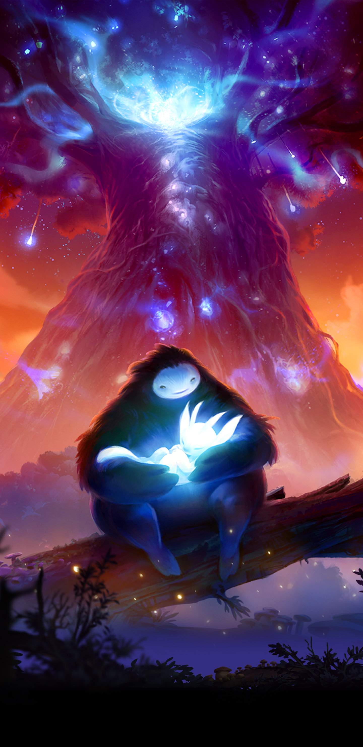 1440x2960 Ori and the Blind Forest Cover Wallpaper Cat with Monocle