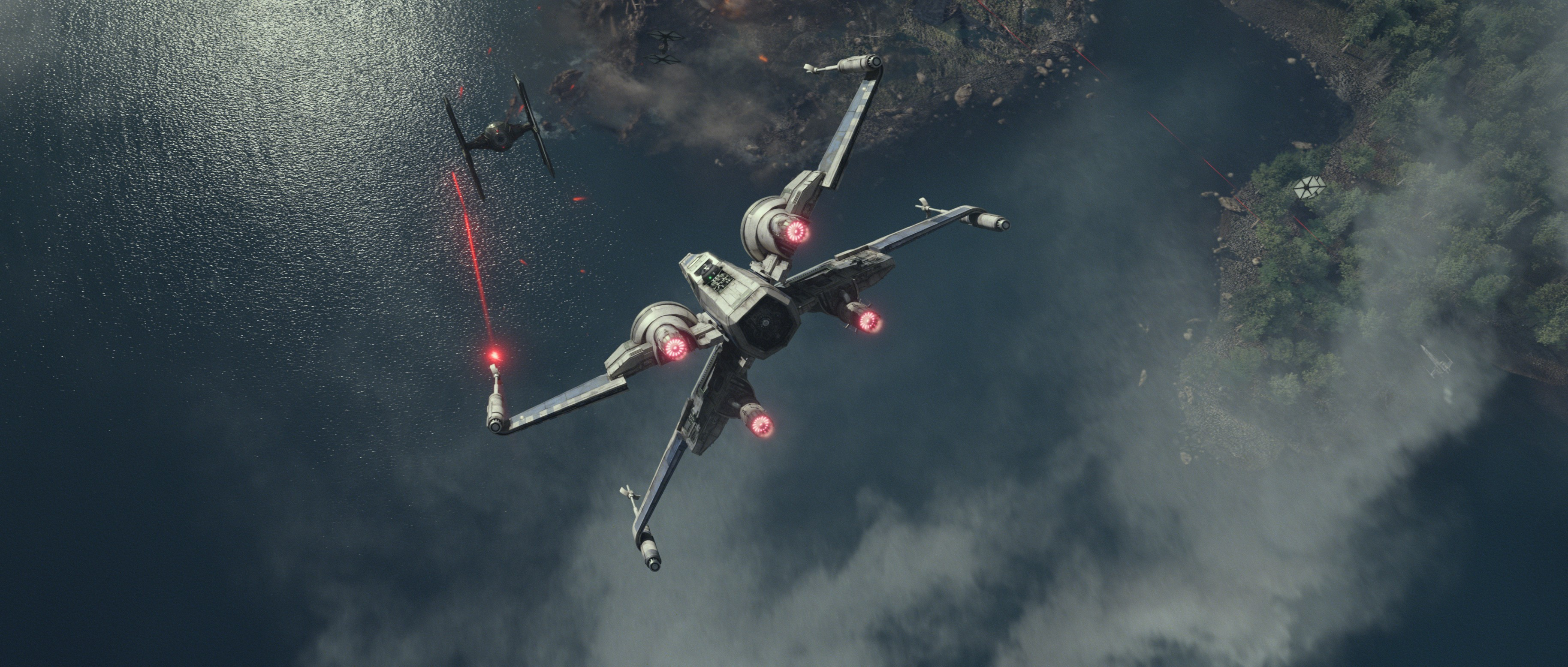 3656x1556 Wallpaper : Star Wars The Force Awakens, X wing, TIE Fighter, movies adoreth 815312 HD Wallpapers