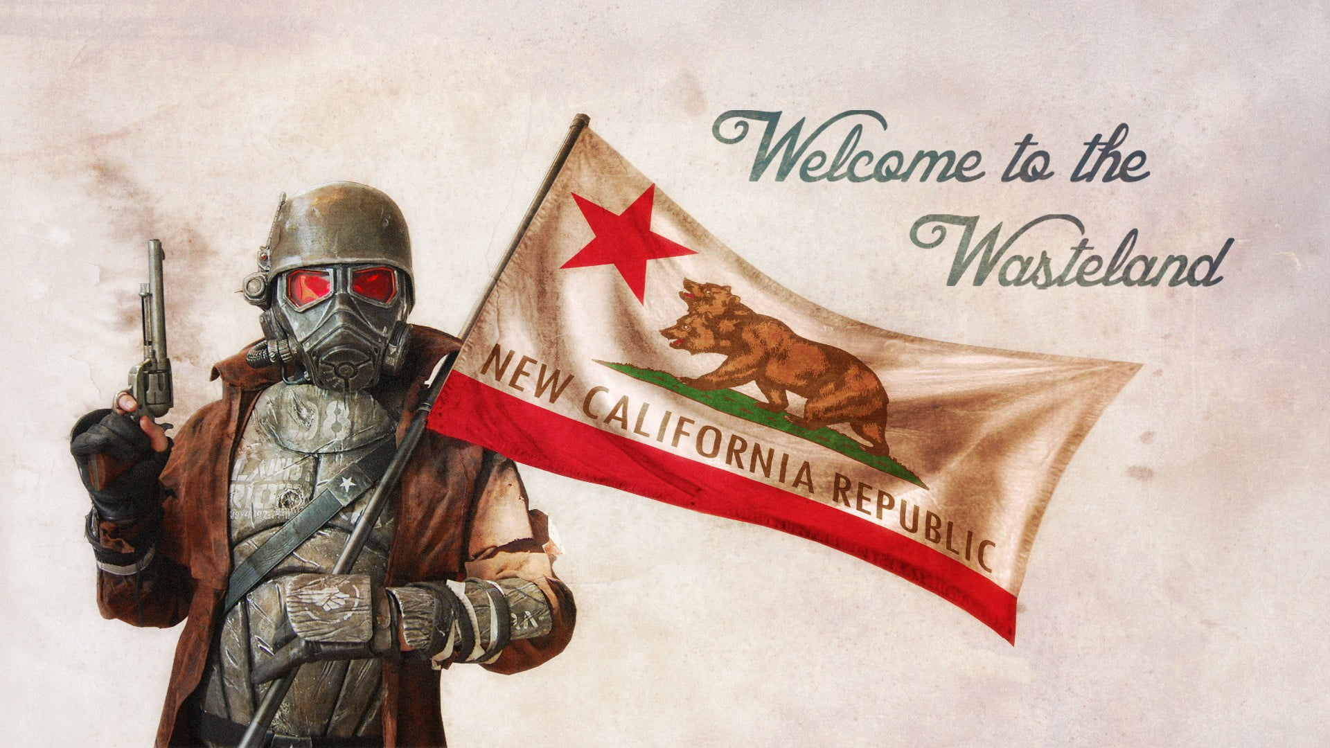 1920x1080 New California Republic flag, Fallout: New Vegas, video games, Bethesda Softworks, flag HD wallpaper